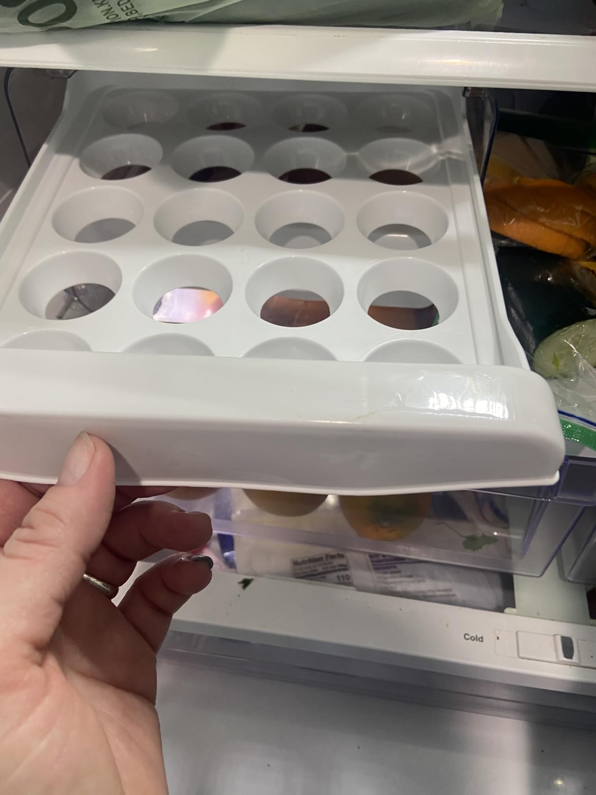 Egg Holder for Fridge, 40-Egg Refrigerator Organizer with Drawers | Egg Storage for Refrigerator, Clear Egg Container, 2-Tier Egg Tray for Fridge, Stackable Lid, BPA-free PET and PP, Hand Wash. customer photo 1