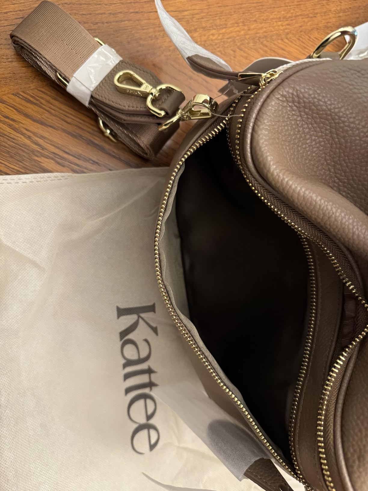 Kattee Spacious Leather Bum Bag for Women with RFID Blocking customer photo 1