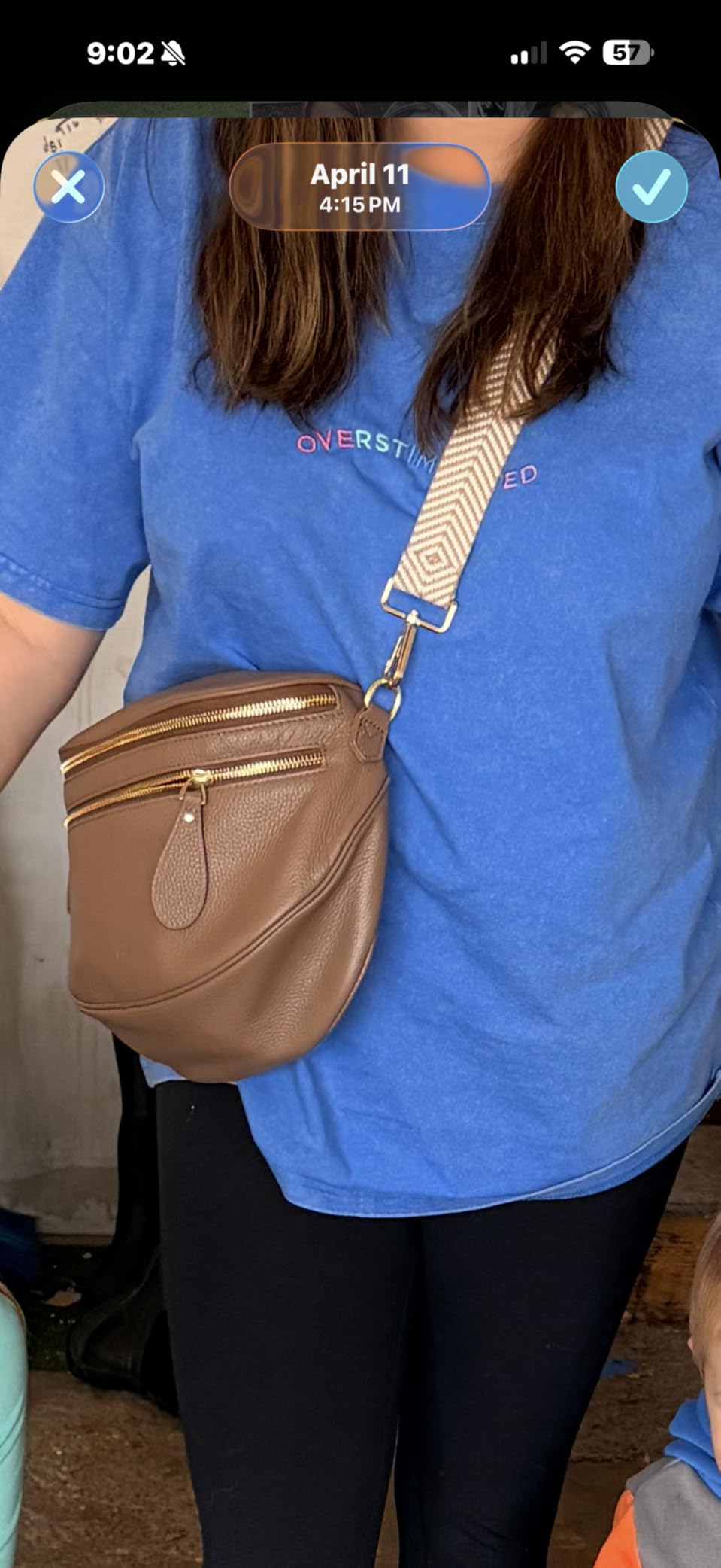 Kattee Spacious Leather Bum Bag for Women with RFID Blocking customer photo 2