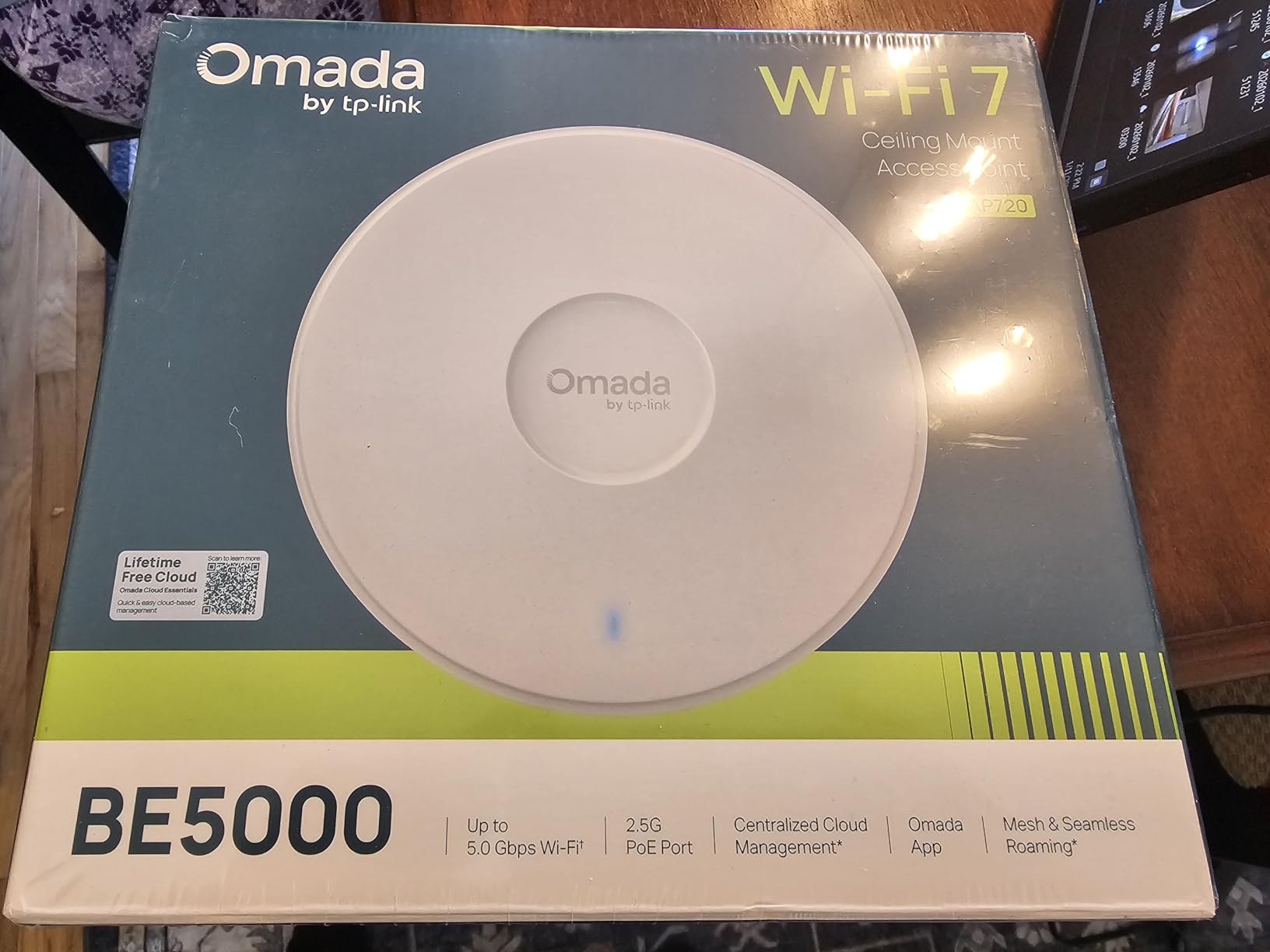 Omada 7 BE5000 Wireless Access Point 2.5G Port, w/DC Adapter(EAP720) | WiFi 7 Dual Band, 5yr Warranty, PoE+/DC Powered, Mesh/WPA3/Roaming Supported, Omada Managed, Business Level WiFi Experience customer photo 2