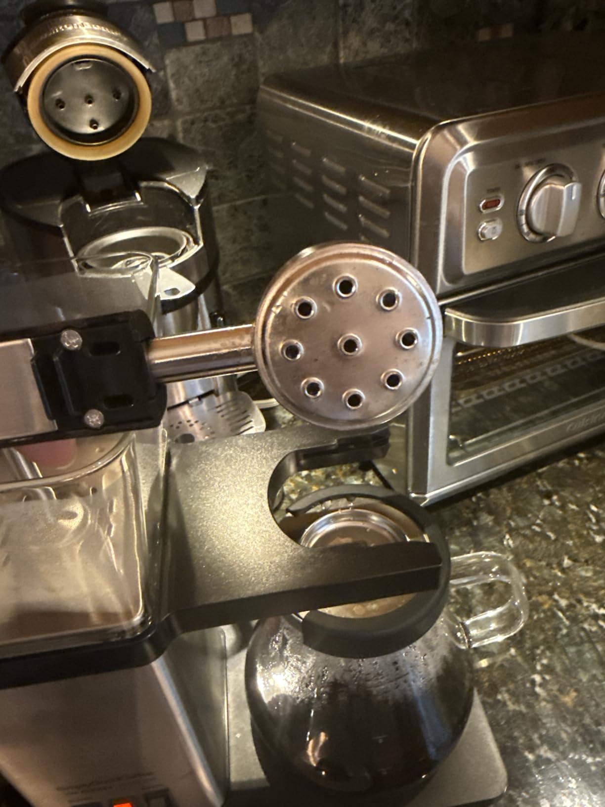 SimplyGoodCoffee THE BREWER - Plastic-Free. Coffee Maker/Coffee Machine. 8 Cup Automatic Drip Pour Over Coffee Brewer. Brewer Free of Plastic, Gold Cup Standard. Black/Stainless Steel customer photo 2