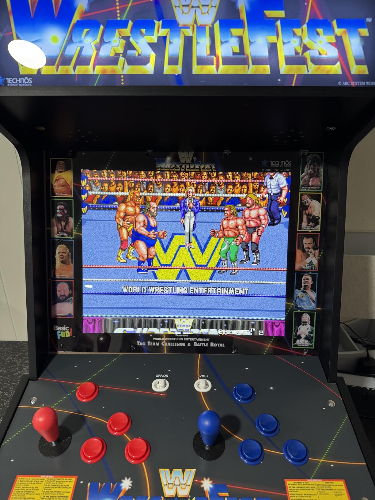 Arcade Classics WWE Ultra Series Game Machine with 5 Games | Classic Indoor Cabinet Retro Gaming Console with 17 Inch Liquid Crystal Screen for Basement or Man Cave Decoration customer photo 1