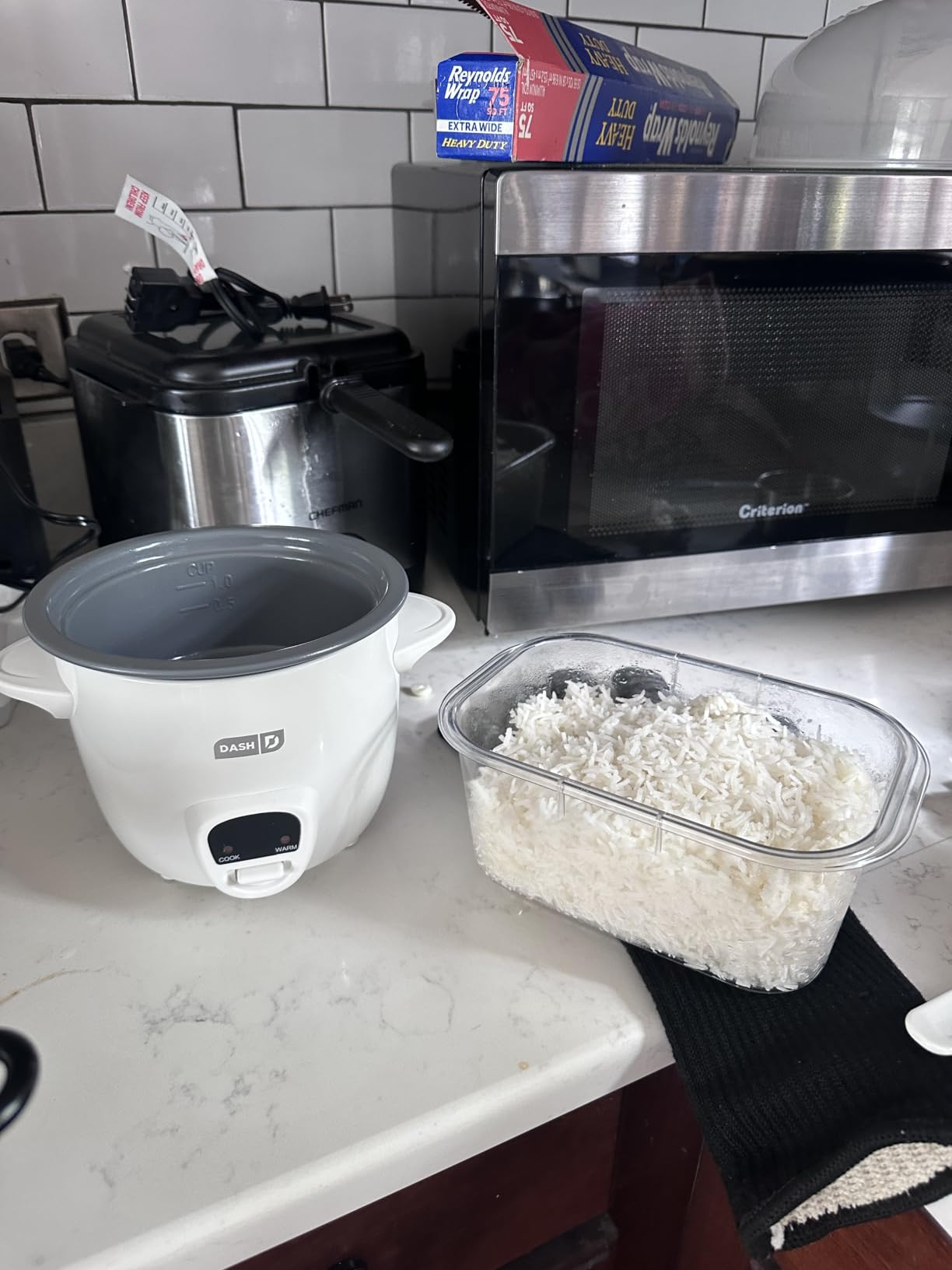 Dash Mini Rice Cooker, 2-Cup Removable Ceramic Nonstick Pot, Aqua | Small Rice Cooker, Rice Maker for One, Keep Warm Function, Cooks Oatmeal, Quinoa & Grains customer photo 1