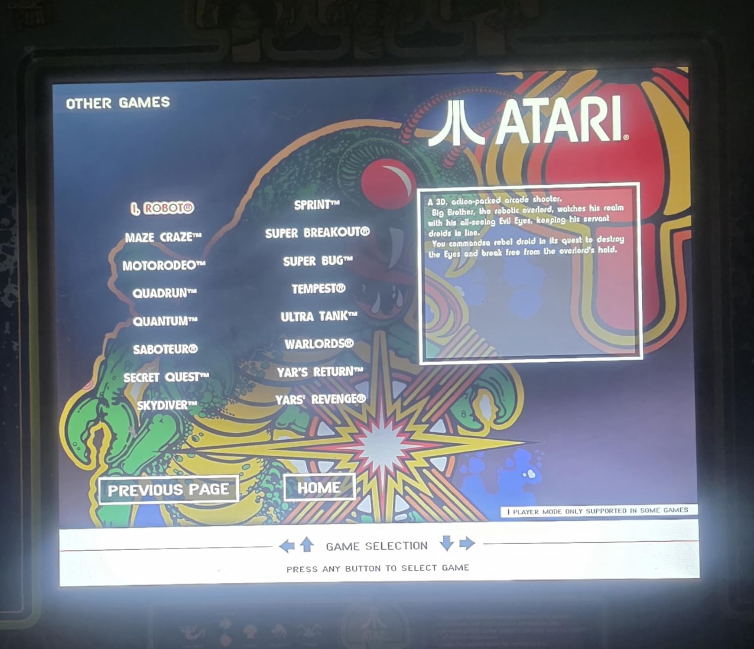 Arcade Classics Atari Centipede Ultra Series Game Machine with 40 Games | Classic Indoor Cabinet Retro Gaming Console with 17 Inch Liquid Crystal Screen for Basement or Man Cave Decoration customer photo 1