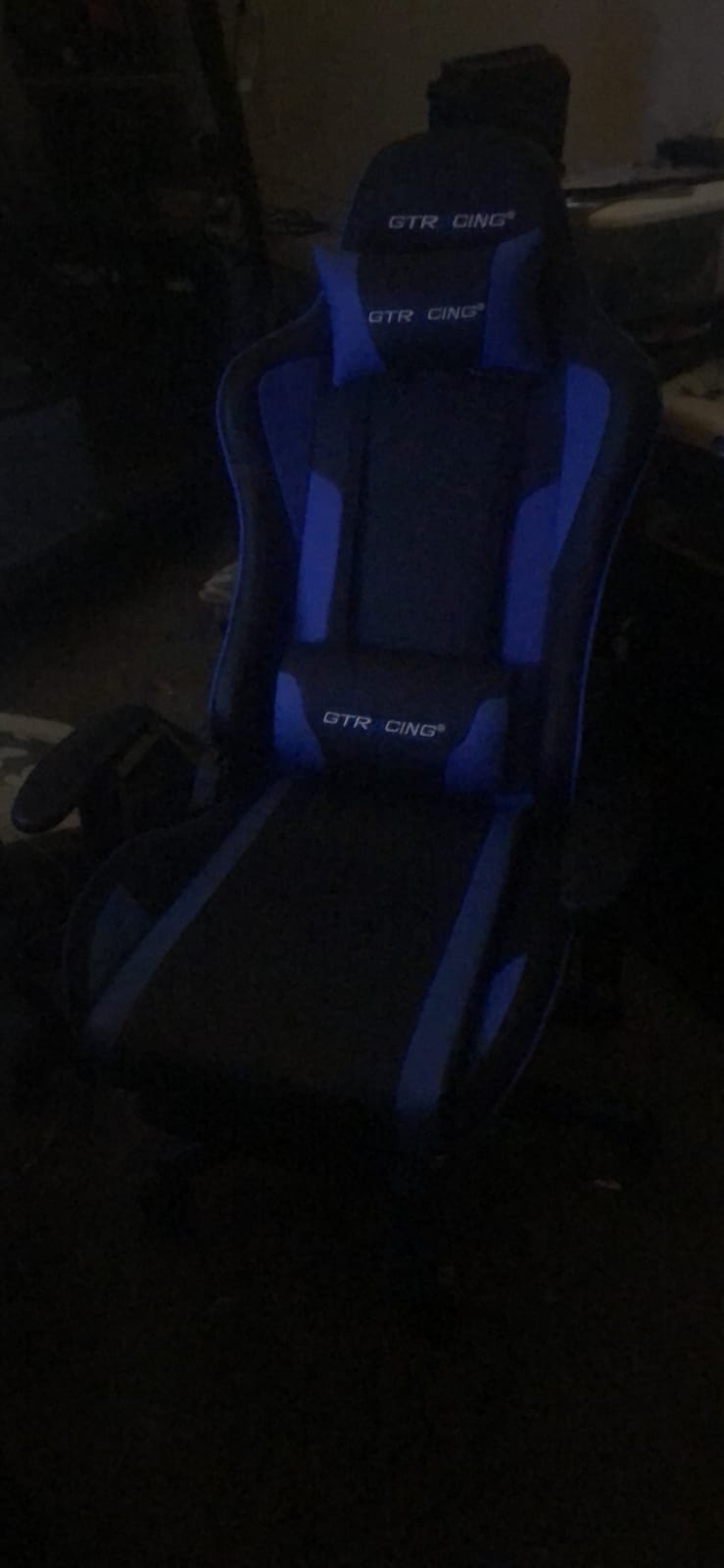 GTPLAYER Gaming Chair for Adults, Big and Tall 350LBS Heavy Duty Office Chair, Ergonomic High Back Lumbar Support and Recliner for Back Pain Relief, Sky Gray customer photo 1