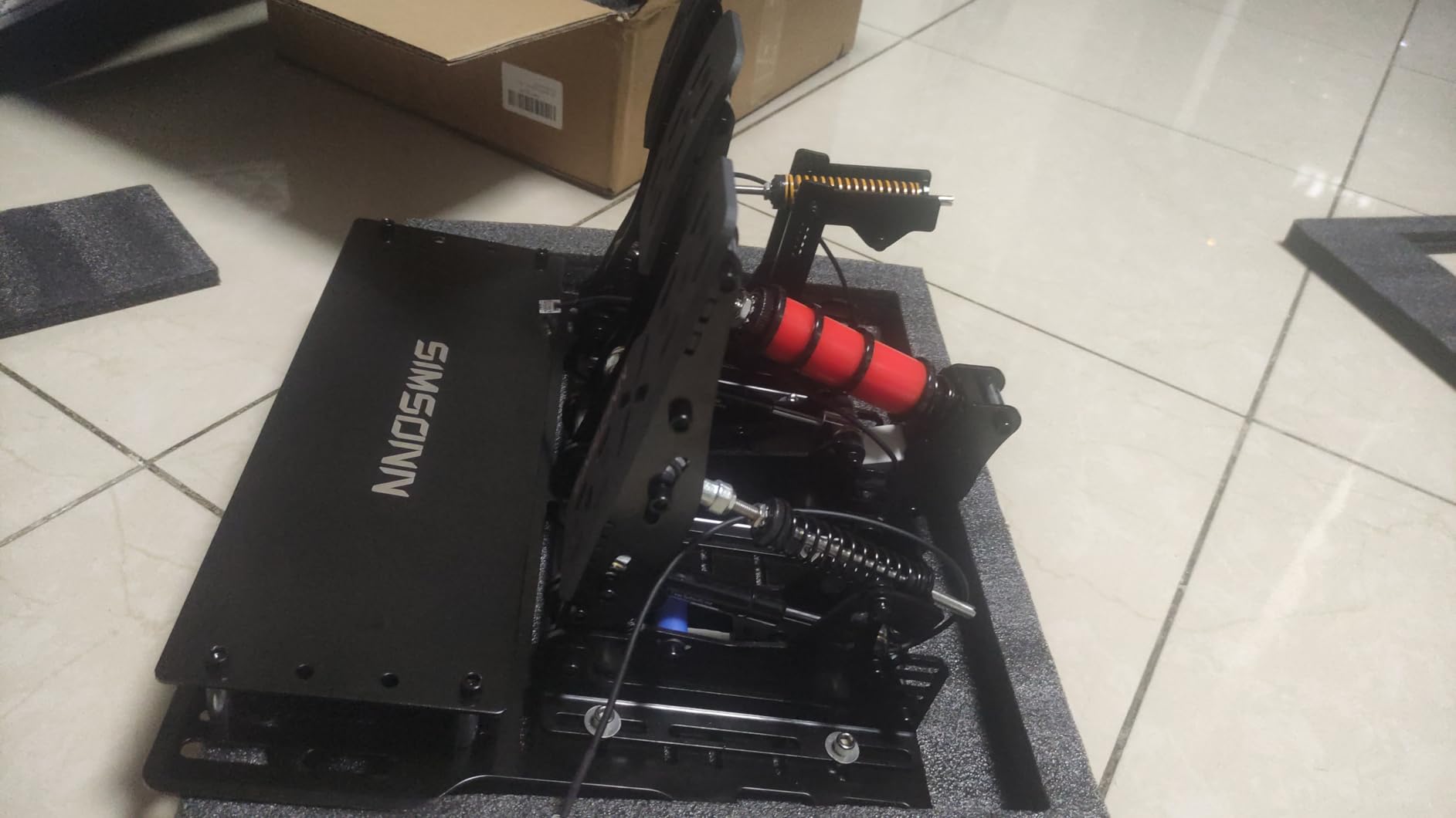 SIMSONN Plus X Racing Simulator Hydraulic Pedals Sim Racing Pedals Support Haptic Reactor (Plus X Black P3-H3) customer photo 2
