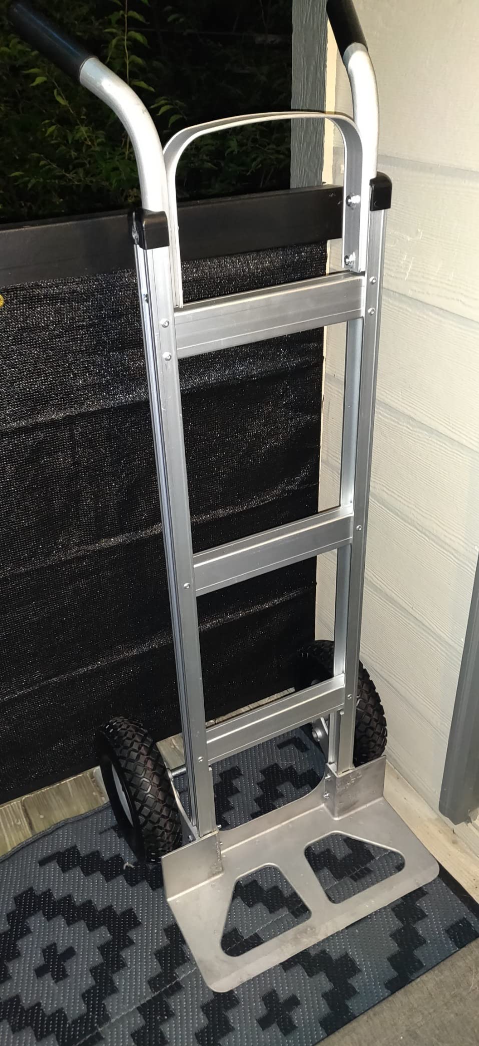 Suzhi Convertible Hand Truck Dolly Cart Heavy Duty/with 4 Wheels, Industrial Grade, 1000 Lbs Load, 2 Straps for Moving Furniture/Appliance/Carton/Warehouse/Office customer photo 2