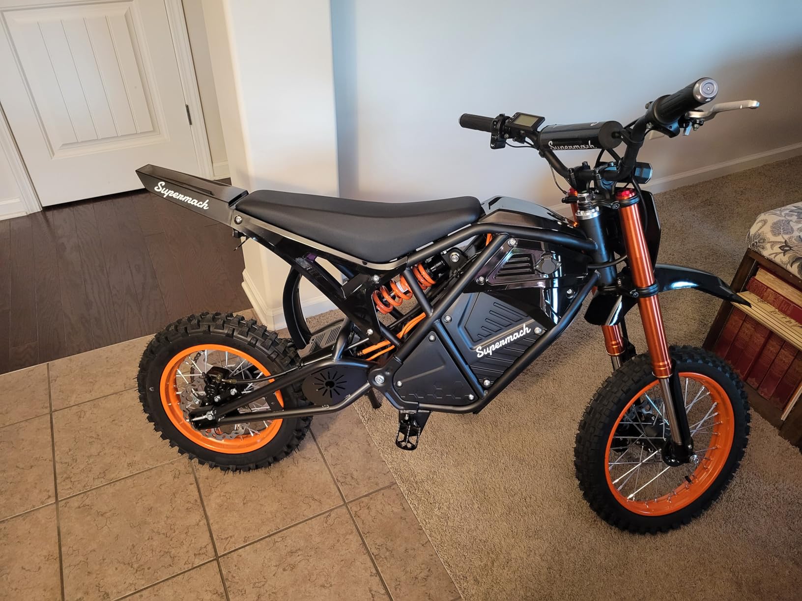 ESKUTE Electric Dirt Bike for Teens Adults, Mid-Drive Motor 3500W Peak, Electric Motorcycle 48V23Ah Battery, 53-Mile Range, 38-46mph, Hydraulic Nitrogen Dual Shock Absorbers customer photo 1