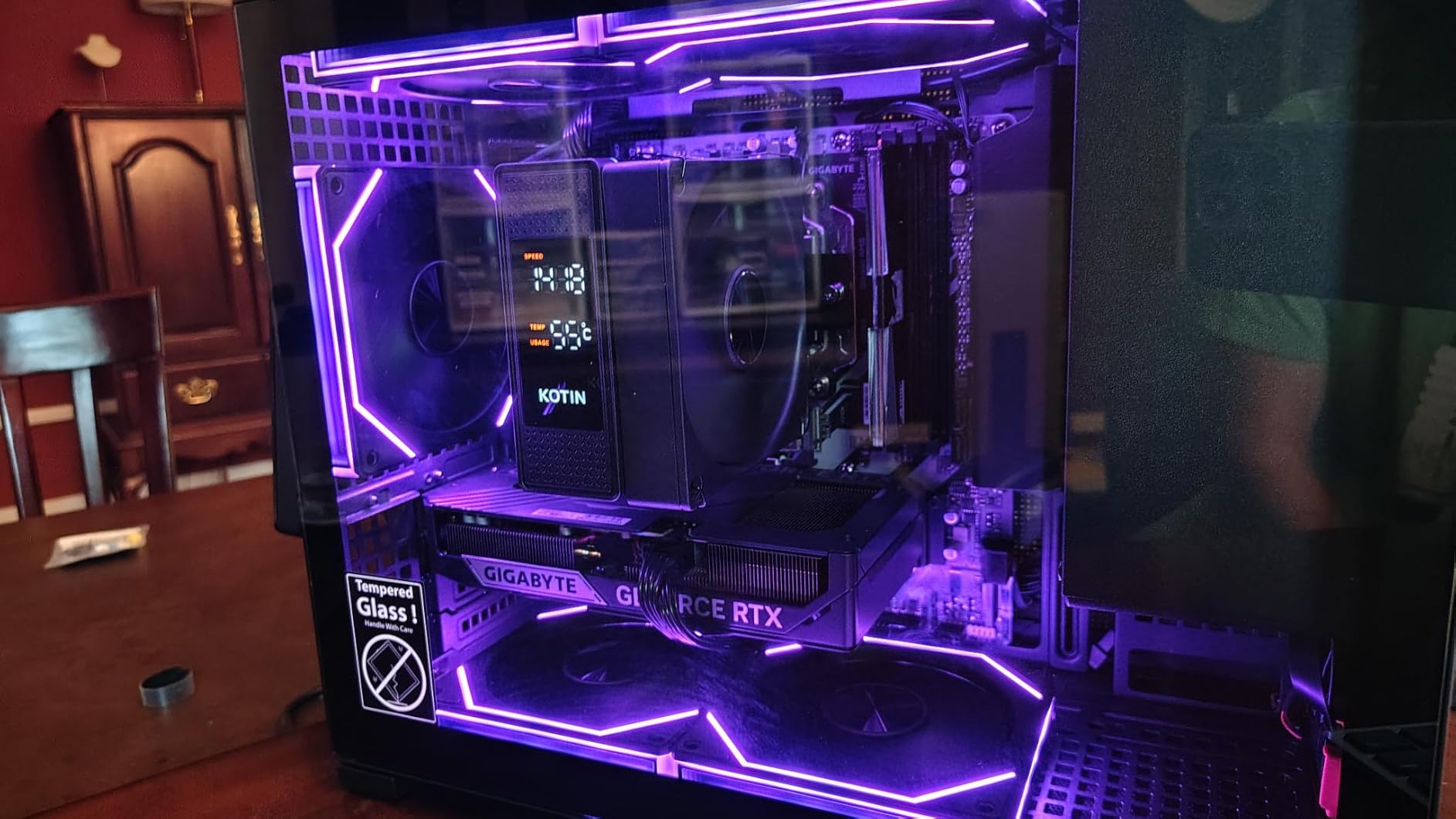 KOTIN Prebuilt Gaming PC, Ryzen 5 9600X, 16GB DDR5, RTX 5060 8GB, 1TB SSD customer photo 2