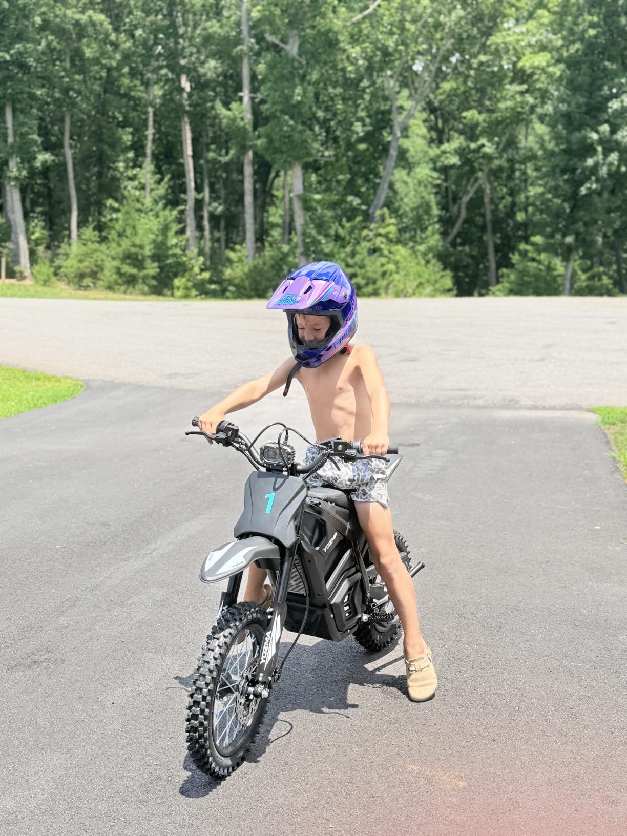 Yozma IN10 Electric Dirt Bike, 40MPH 2600W Off Road Electric Motorcycle | 48V 23.4Ah Removable Battery Ebike, Dual Hydraulic Suspension& Brakes, Mountain Off Road, Teens & Adult customer photo 2