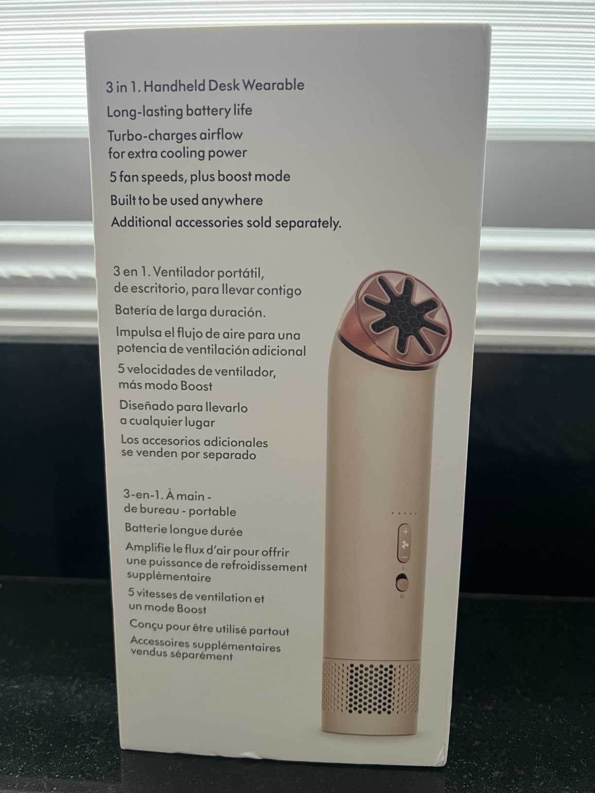 Dyson HushJet Mini Bladeless Personal Fan (Ink/Cobalt) | Powerful | Up to 55mph Airflow, 5 Speeds + Boost | 3-in-1 Handheld, Wearable & Desk Fan customer photo 1