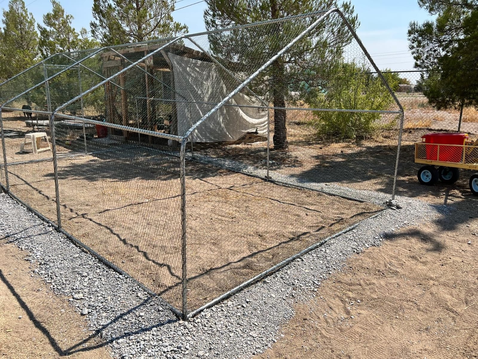 Metal Chicken Coop with Hardware Cloth, Walk-in Poultry Cage for Hen Duck | Hardware Cloth, Solar Light Included, UV-Resistant Waterproof Cover, Large Walk-in Space for 15-20 Birds customer photo 2