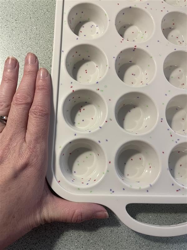Silicone Muffin Pan for Baking with Metal Reinforced Frame, Nonstick Cupcake Pan 1 Pack Regular Size Egg Bites Silicone Mold customer photo 1