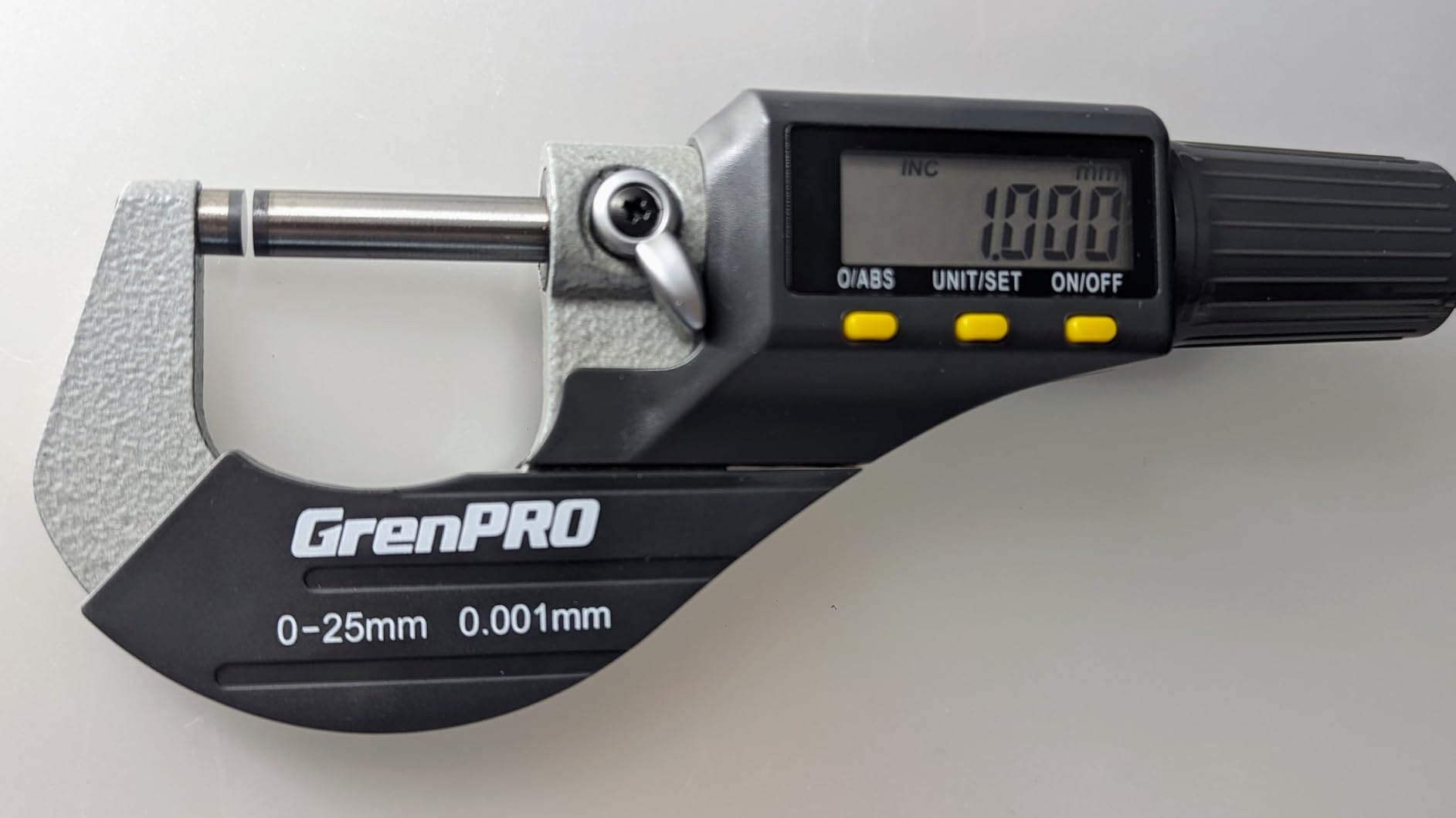 GRENPRO Digital Micrometer Measuring Tool, Professional Inch/Metric Precision Thickness Gauge, DIY and Household Use 0.00005