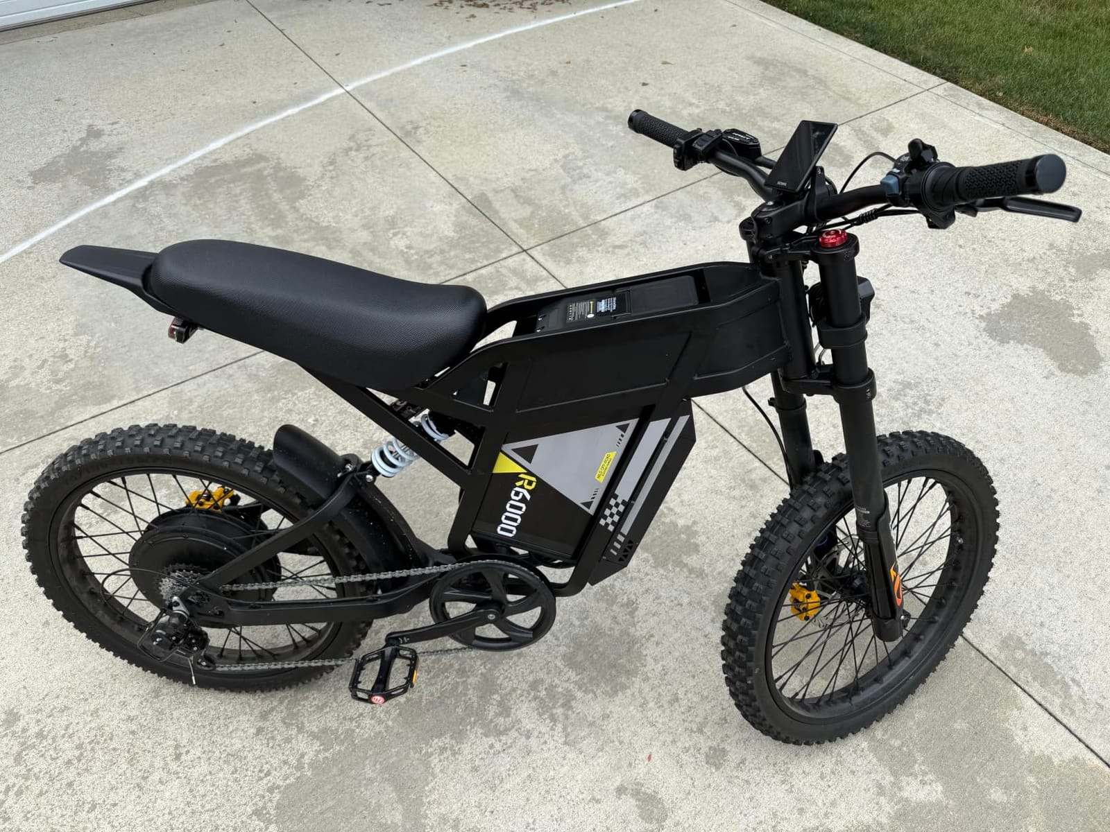 COSWHEEL R6000 Electric Dirt Bike, 7000W Peak Motor Electric Motorcycle | 55MPH, 60V 30Ah Battery, 17
