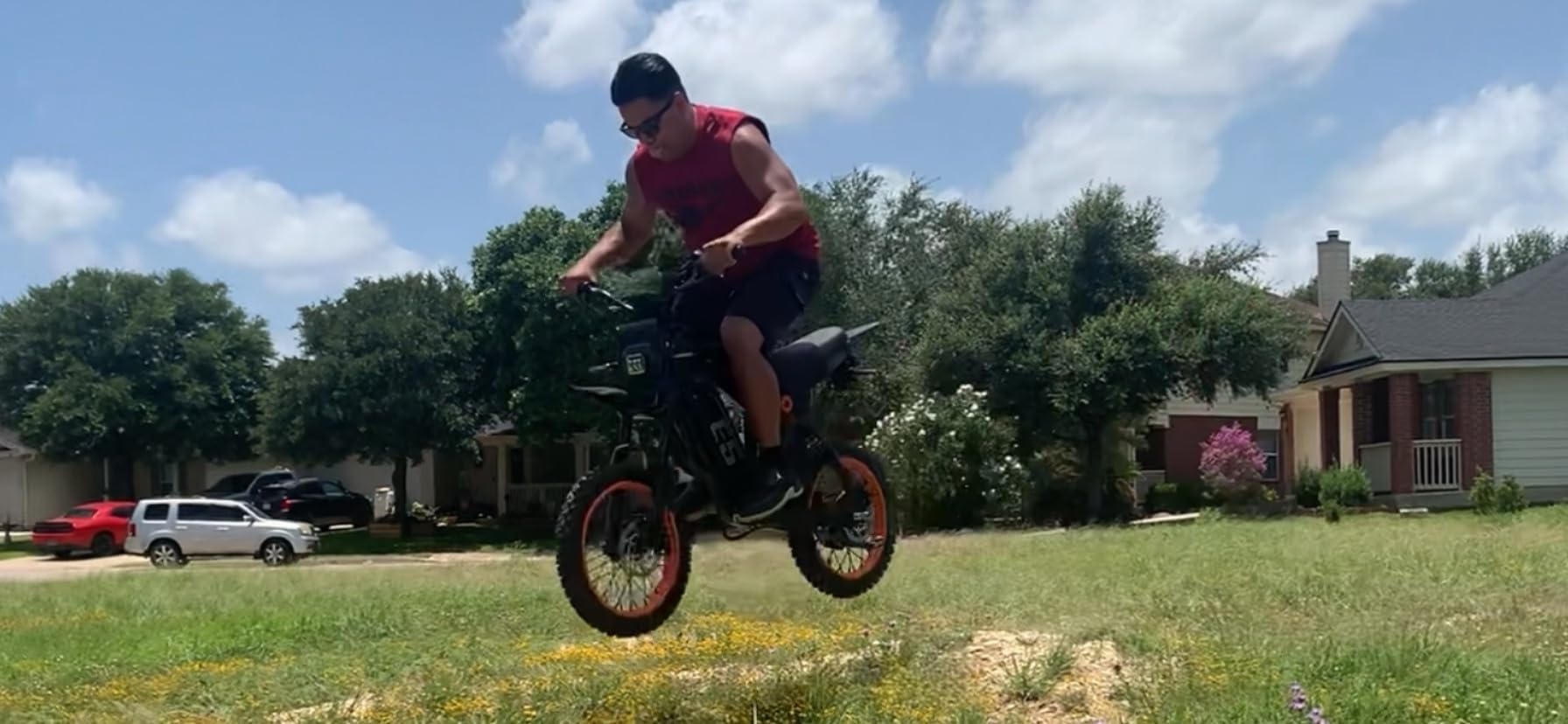 Electric Dirt Bike, 1500W Peak Electric Motorcycle with 48V 20AH Battery, Full Disc Brake and Suspensions, 50-Mile Range, 32 MPH, LCD Display & NFC Start, Off-Road E Dirt Bike customer photo 1