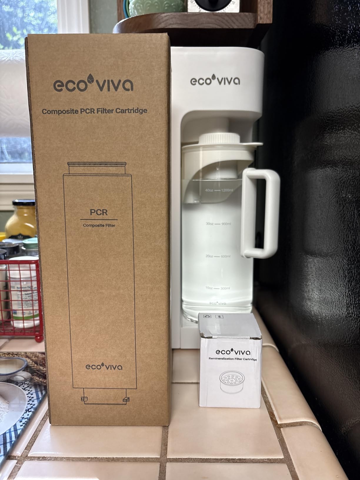 Mate 3 UV Reverse Osmosis Water Filter Countertop, No Installation Purifier | 3:1 Pure to Drain, 9 Stage RO Water Filtration with UV & Remineralization, 44oz Smart Autofill Pitcher, Self-Cleaning, Black customer photo 1