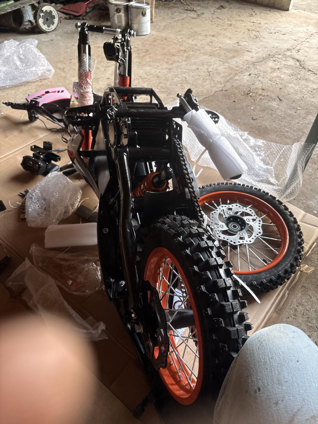 Electric Dirt Bike for Adults, 60V 28.8Ah, 4500W Peak Motor Full Suspension | 50 MPH Top Speed | Up to 60 Miles Range | Removable Battery | Hydraulic Disc Brakes | All-Terrain Tires | UL2272 Certified customer photo 1