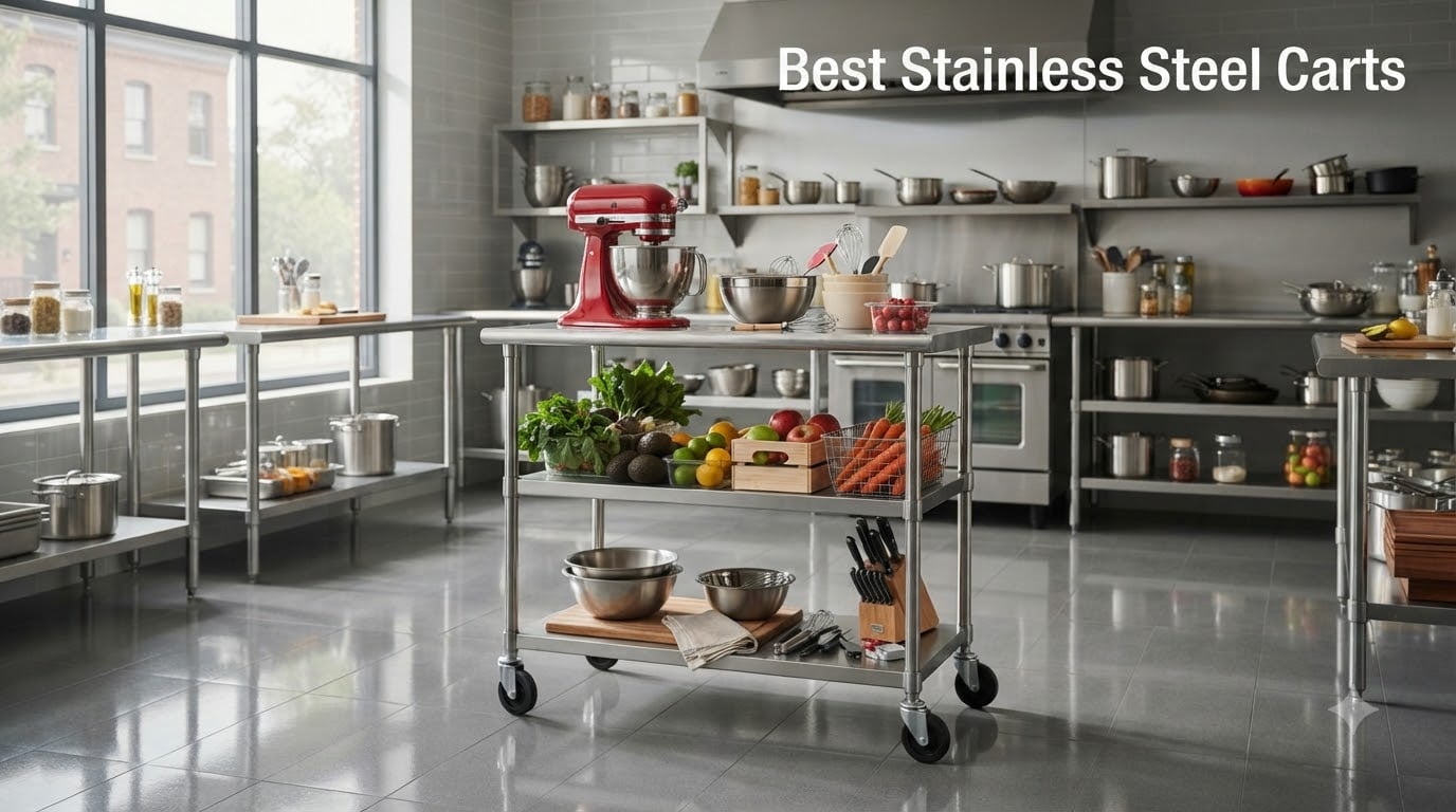 8 Best Stainless Steel Carts (August 2026) Heavy Duty Testing