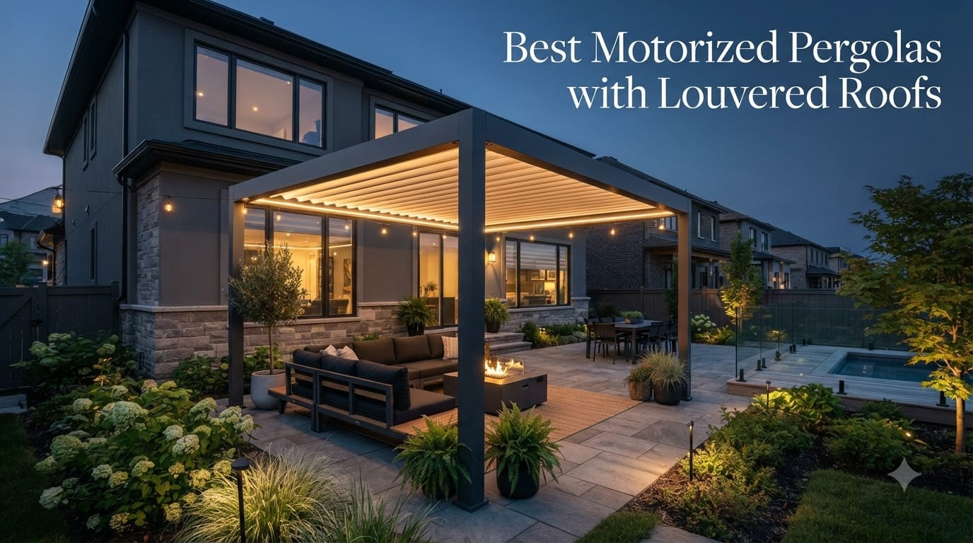 Best Motorized Pergolas with Louvered Roofs