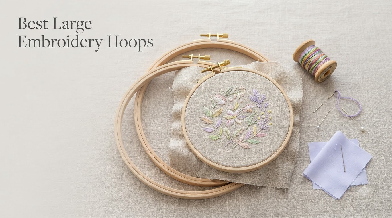 8 Best Large Embroidery Hoops (August 2026)