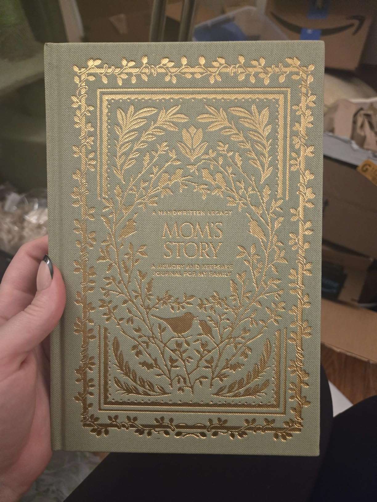 Mom's Story: A Memory and Keepsake Journal for My Family (Heirloom Story Books and Guided Journals) customer photo 1