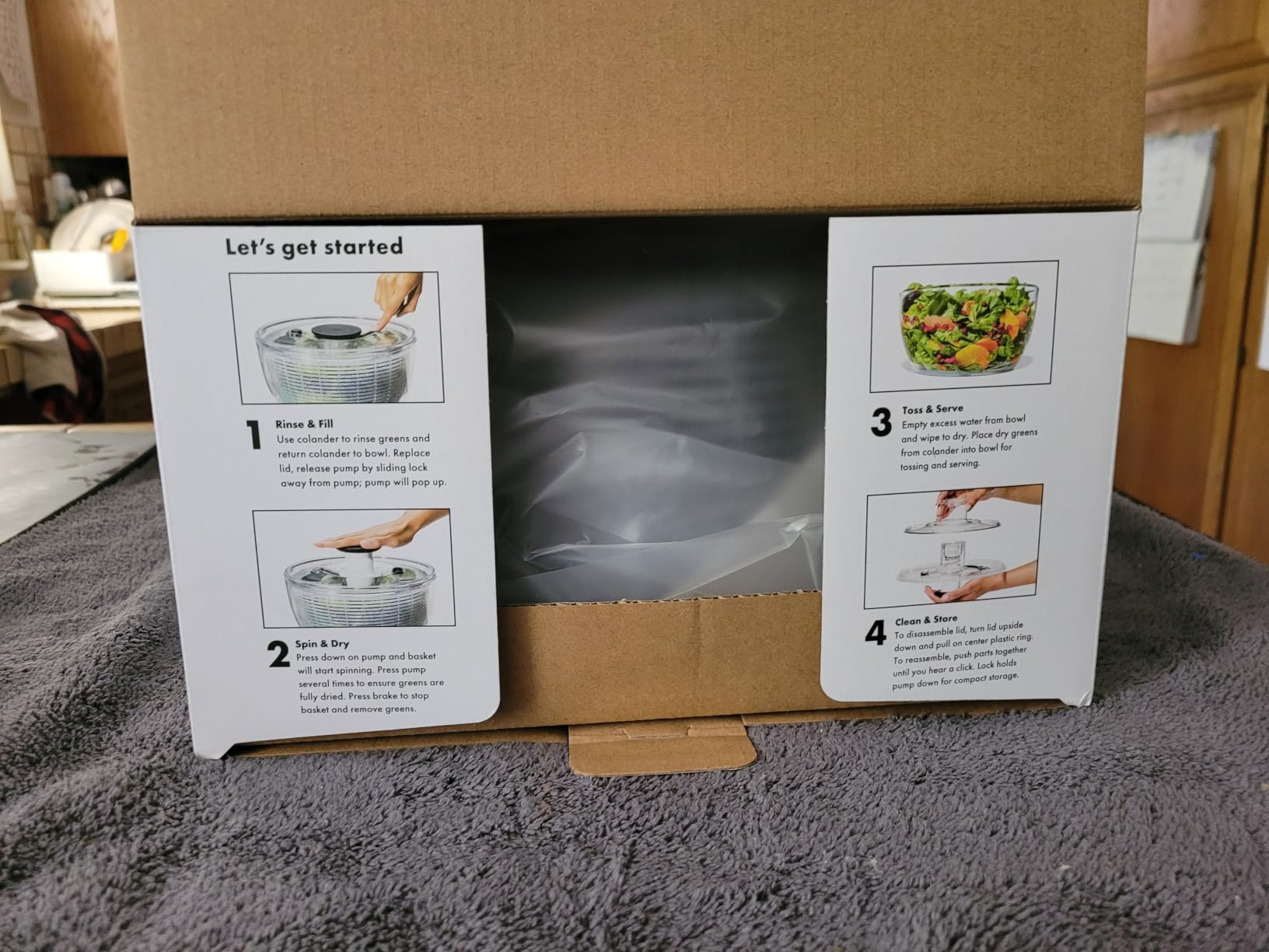 OXO Good Grips 6.22 Qt Salad Spinner, Vegetable Washer with Bowl & Strainer customer photo 2
