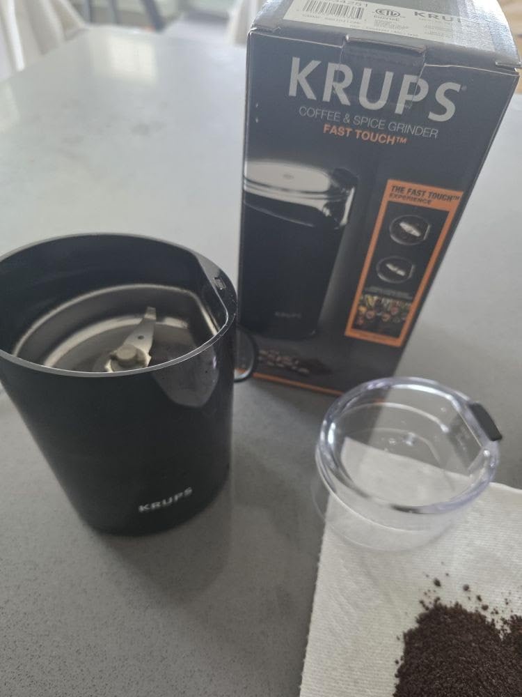 KRUPS Precision Electric Coffee Grinders, 3 oz Capacity, 200W Motor, Stainless Steel Blades customer photo 2