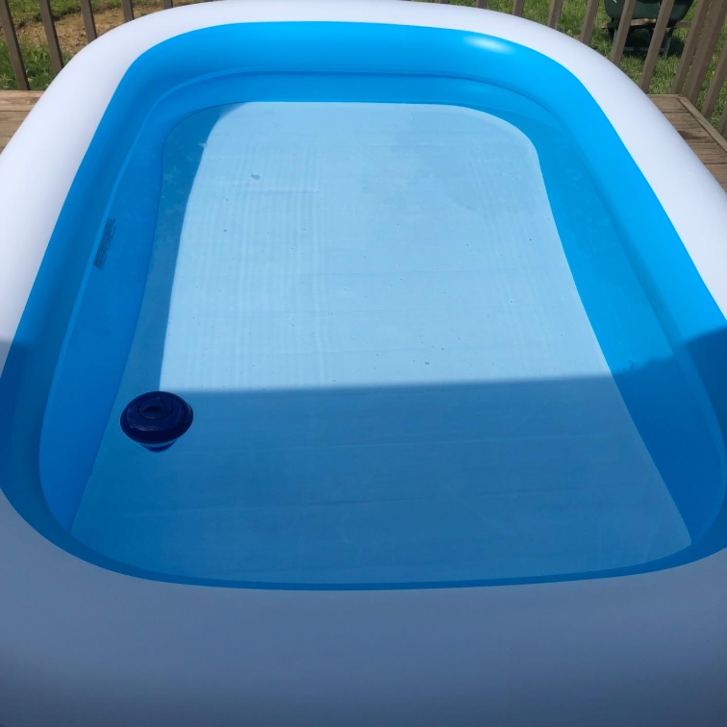 INTEX Rectangular Family Lounge Inflatable Swimming Pool for Kids & Adults | 58484EP - Outdoor Backyard Swim Center for Family Fun, 120in x 72in x 22in customer photo 1