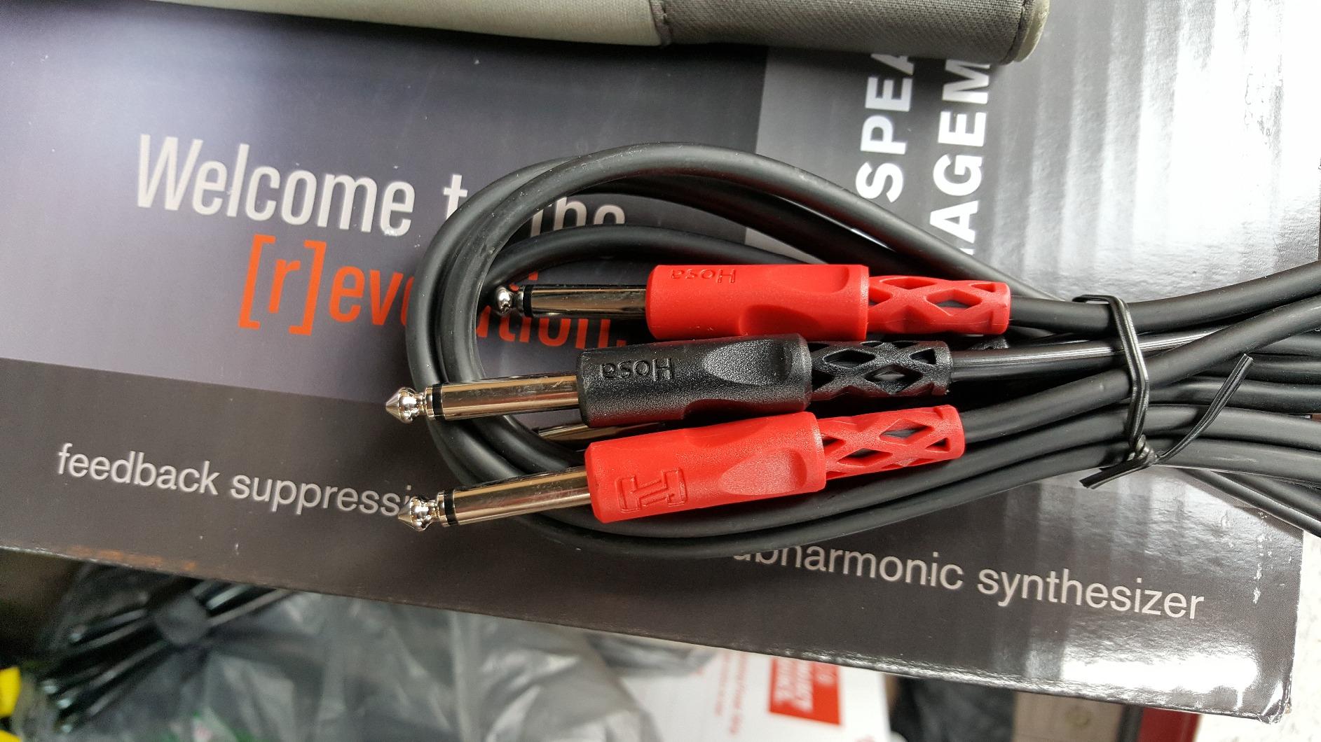 Hosa CPP-202 Dual 1/4 Inch TS to Dual 1/4 Inch TS Stereo Interconnect Cable, 6.6 Feet customer photo 1