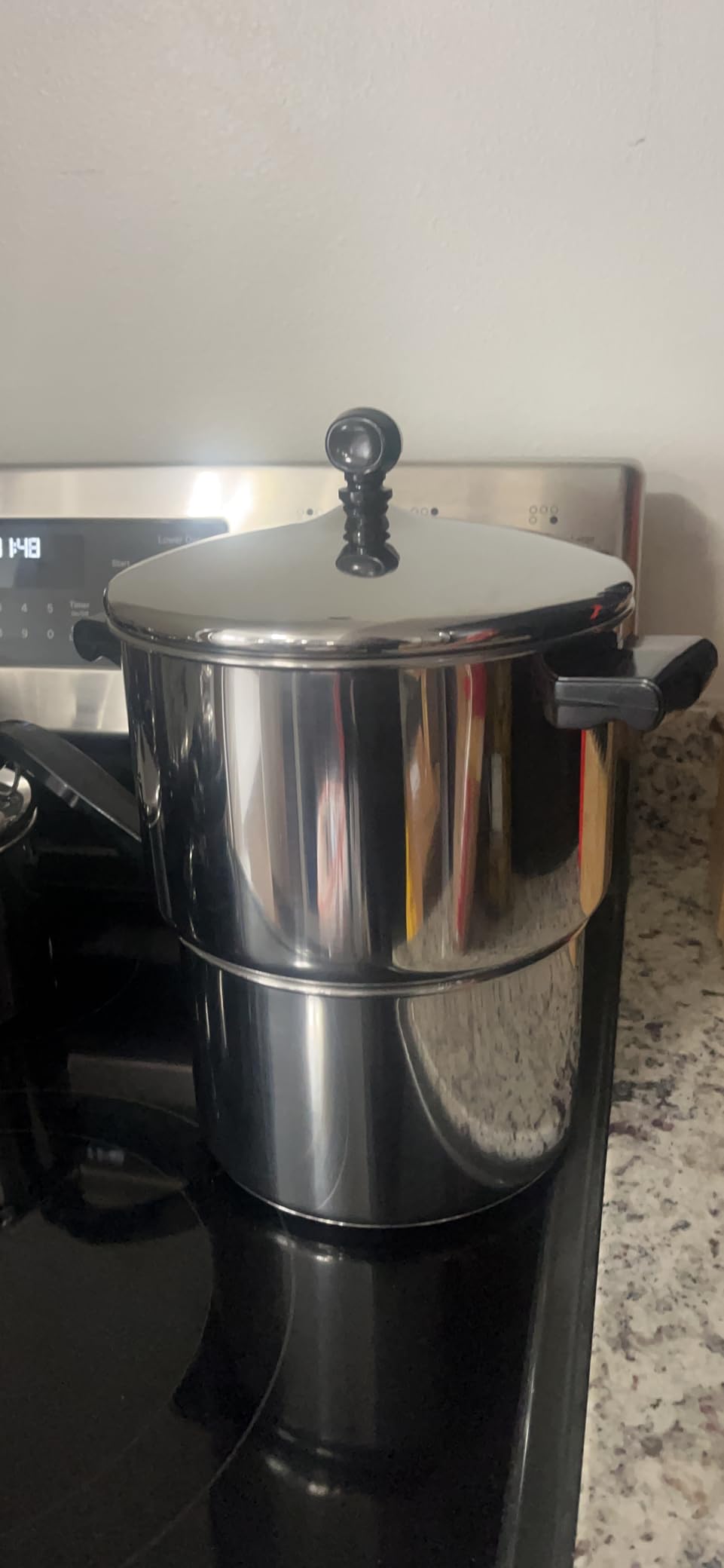 Farberware Classic Series Stainless Steel Butter Warmer Melting Pot | Easy pouring, stainless steel pot for melting butter and heating milk, small pot, spout, dishwasher safe, oven safe customer photo 1