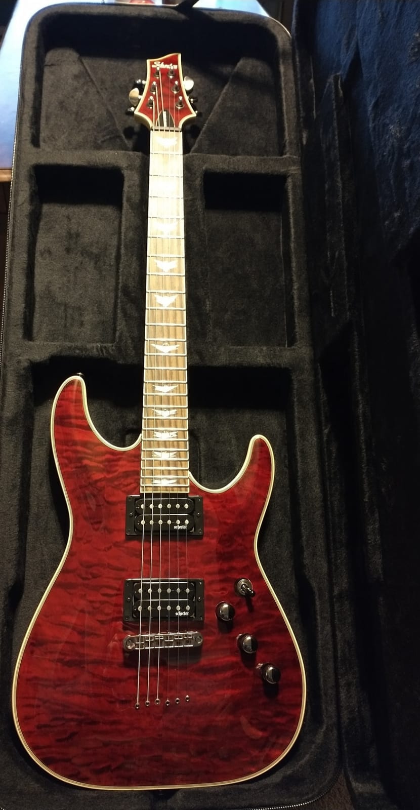 Schecter Omen Extreme-6 Electric Guitar - Black Cherry customer photo 2