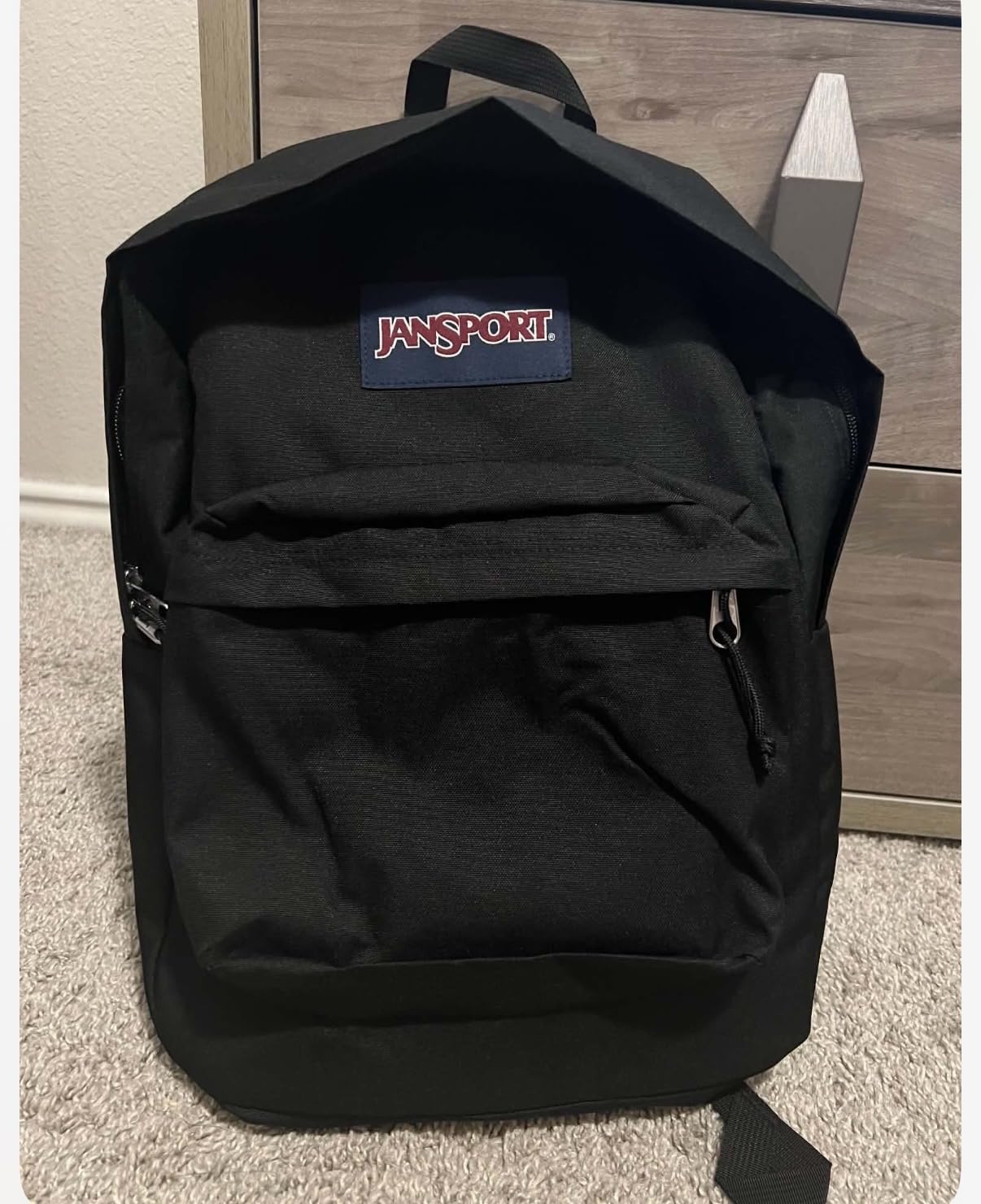 JanSport SuperBreak One Backpacks - Durable, Lightweight Bookbag with 1 Main Compartment, Front Utility Pocket with Built-in Organizer - Premium Backpack, Black customer photo 1