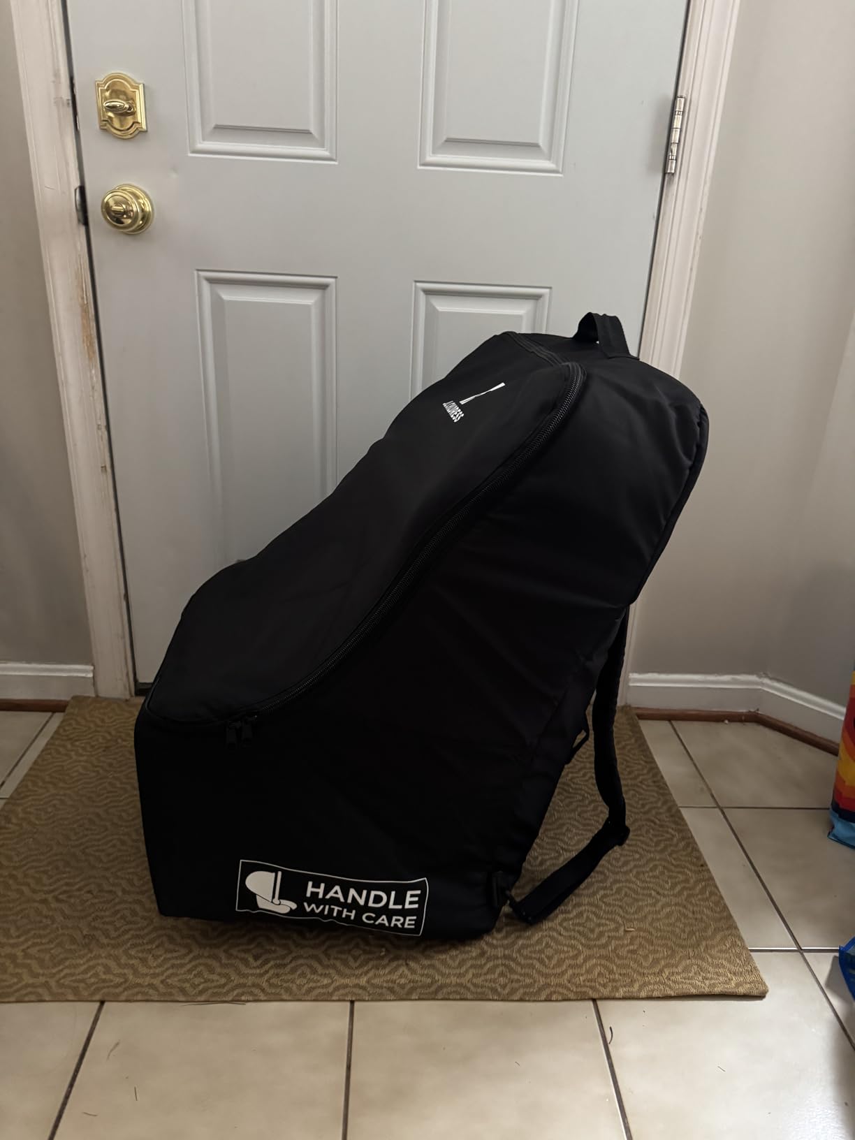 J.L. Childress Padded Backpack Car Seat Travel Bag - Deluxe, Black customer photo 2