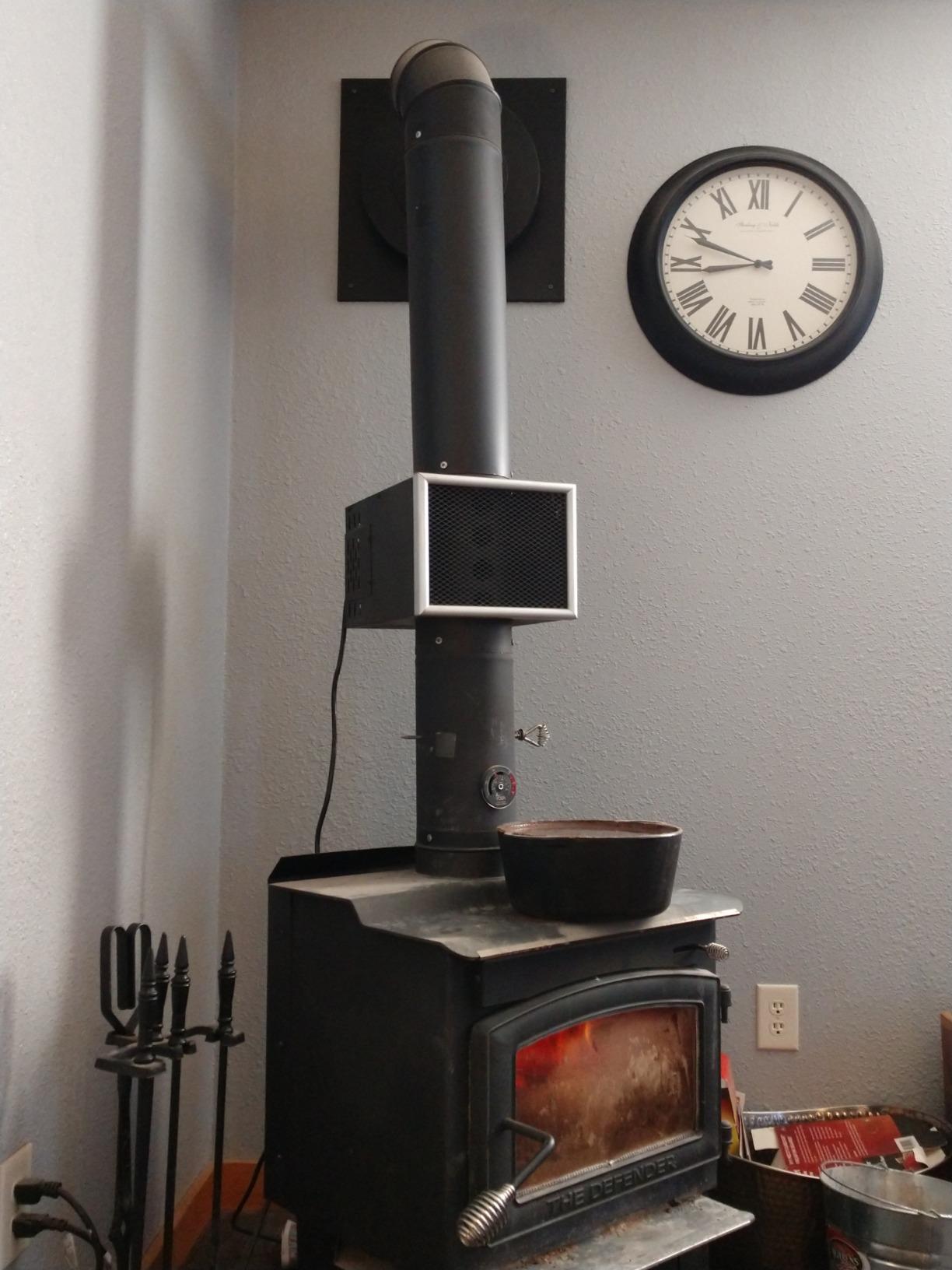US Stove Vogelzang HR-6 Heat Reclaimer, Fully Automatic Quiet 130 CFM Blower, Compatible with all Wood or Coal Stoves, 6 Inch Diameter Flue Pipe customer photo 2