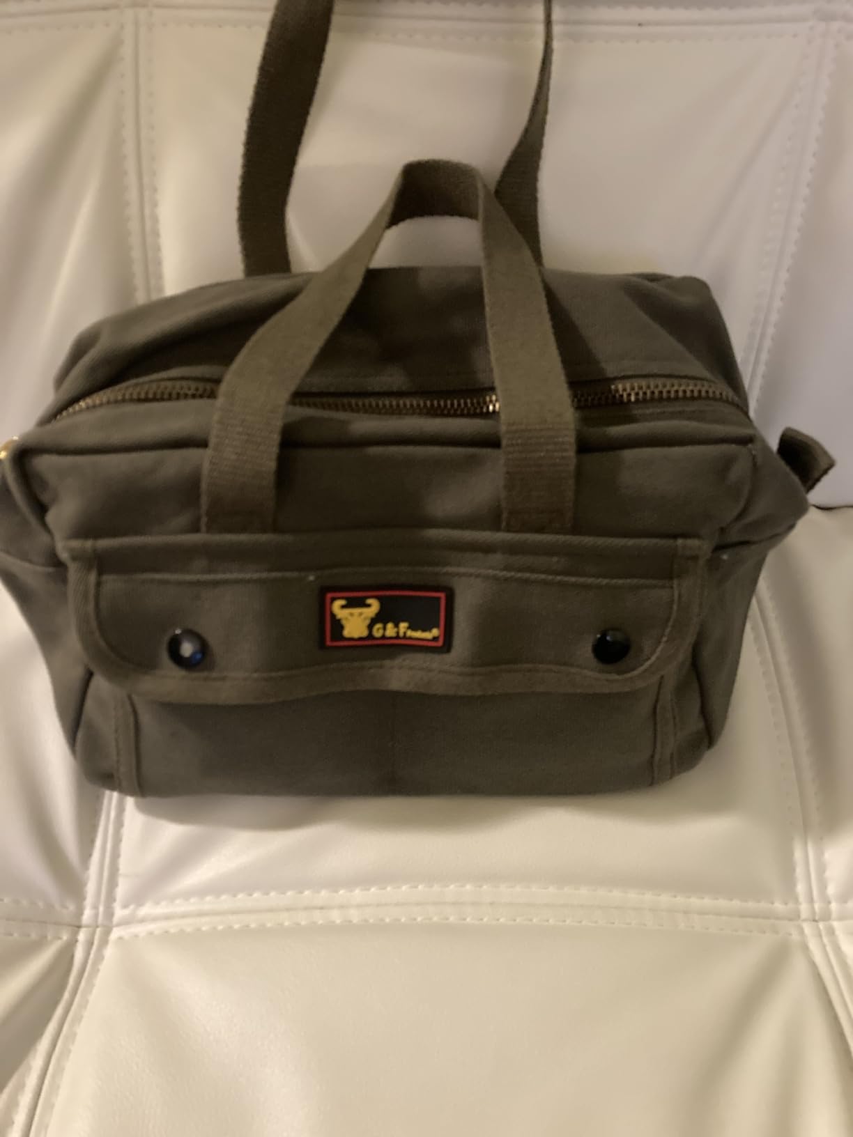 G & F Products Waxed Canvas Military Duffle Bag, 24 Inch, Heavy Duty Travel customer photo 1