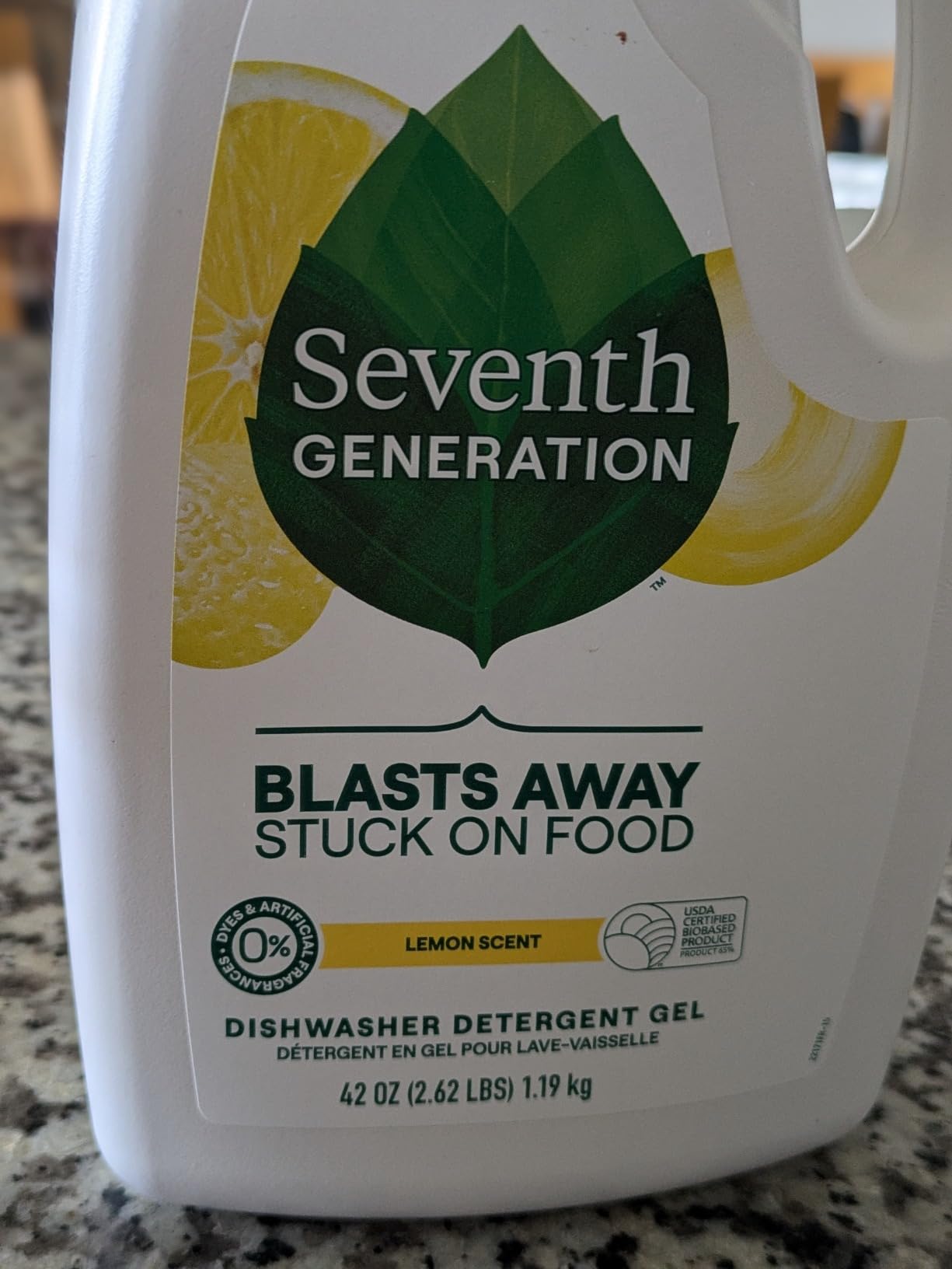 Seventh Generation Dishwasher Detergent Gel Free & Clear Dish Detergent Liquid Soap 42 Oz Pack Of 6 customer photo 2