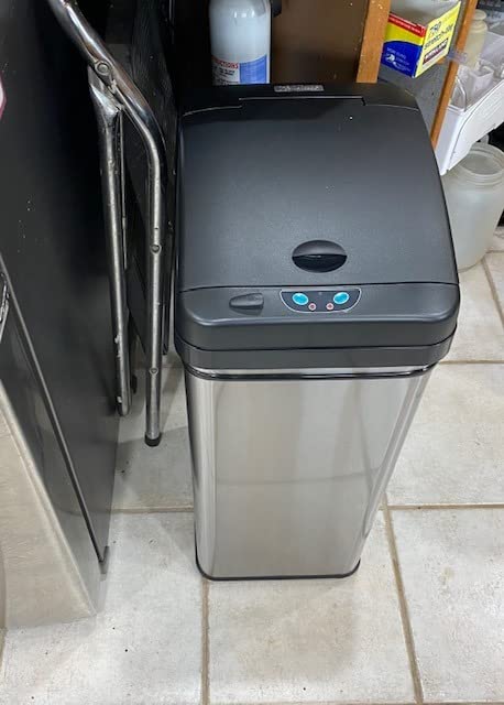 iTouchless 13 Gallon Sensor Trash Can with Lid | Pet Lock and Odor Filter customer photo 1