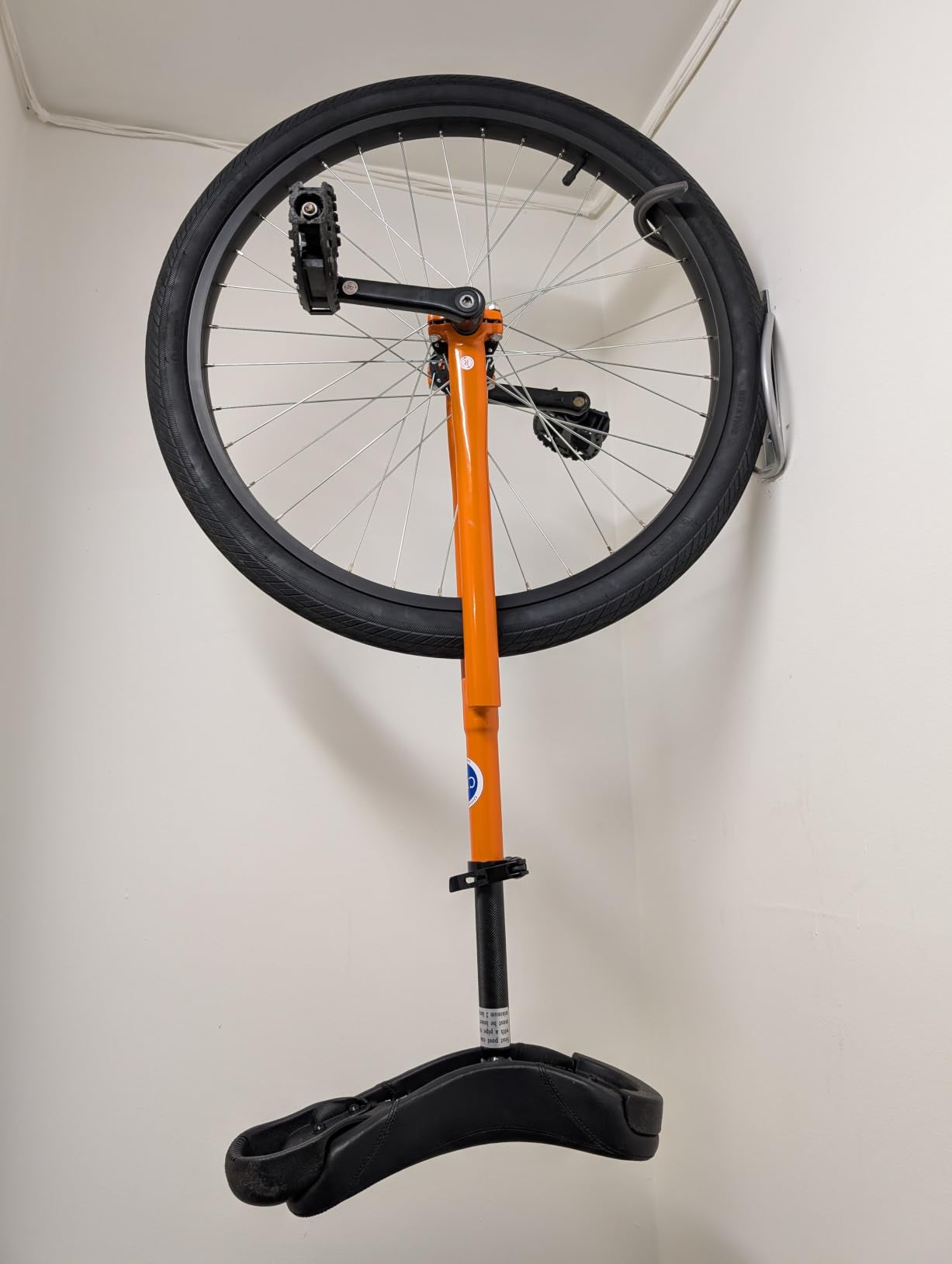 Leonardo Bike Rack Wall Mount with Tire Tray by Delta Cycle - Elegant Vertical Hanger Hook Design Provides Easy Bicycle Storage Access - Hassle-Free Installation - Vertical Mount Holds Up to 40 lbs customer photo 1