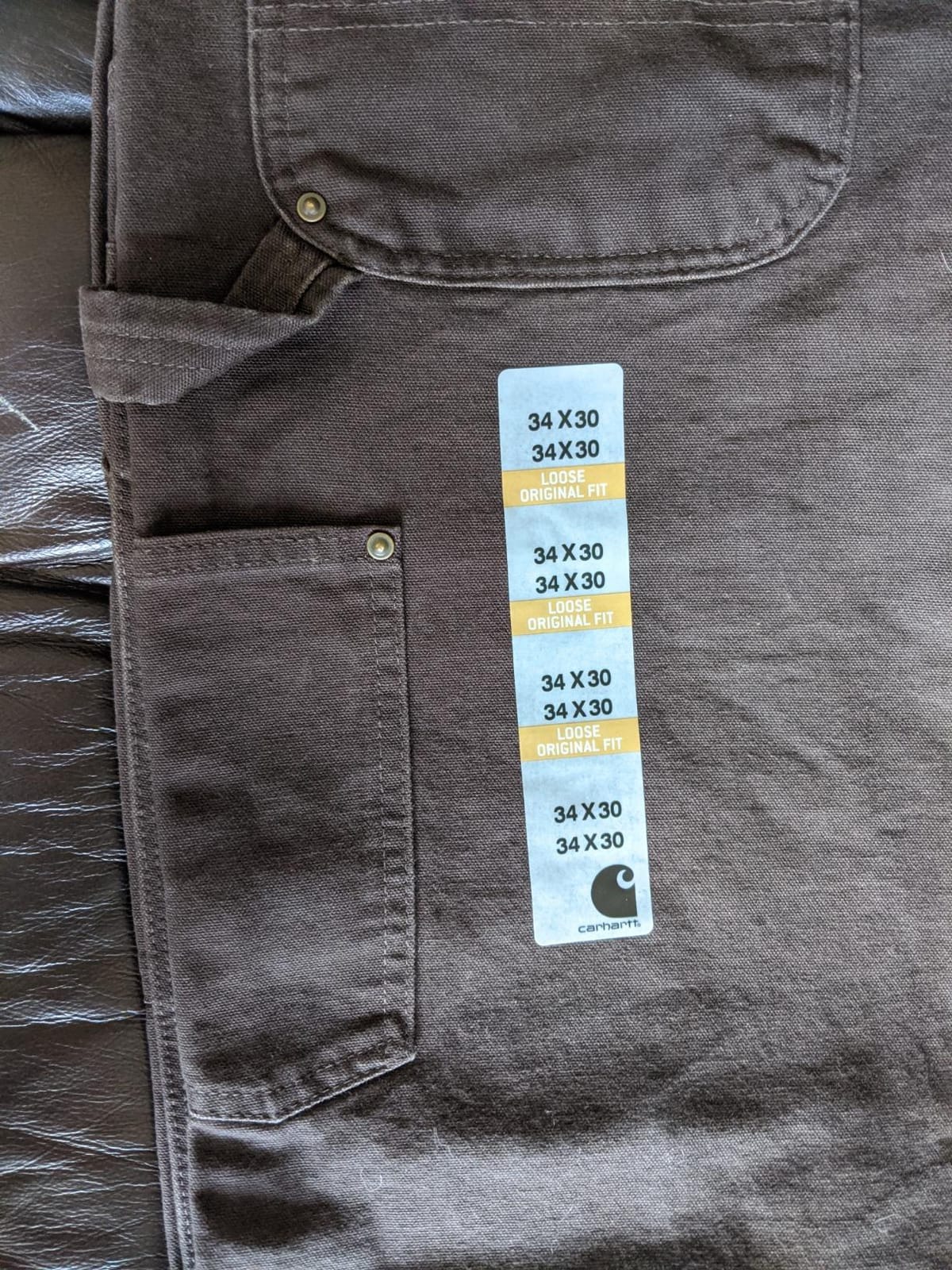 Carhartt Men's Loose Straight Washed Duck Double-Front Dungaree customer photo 1