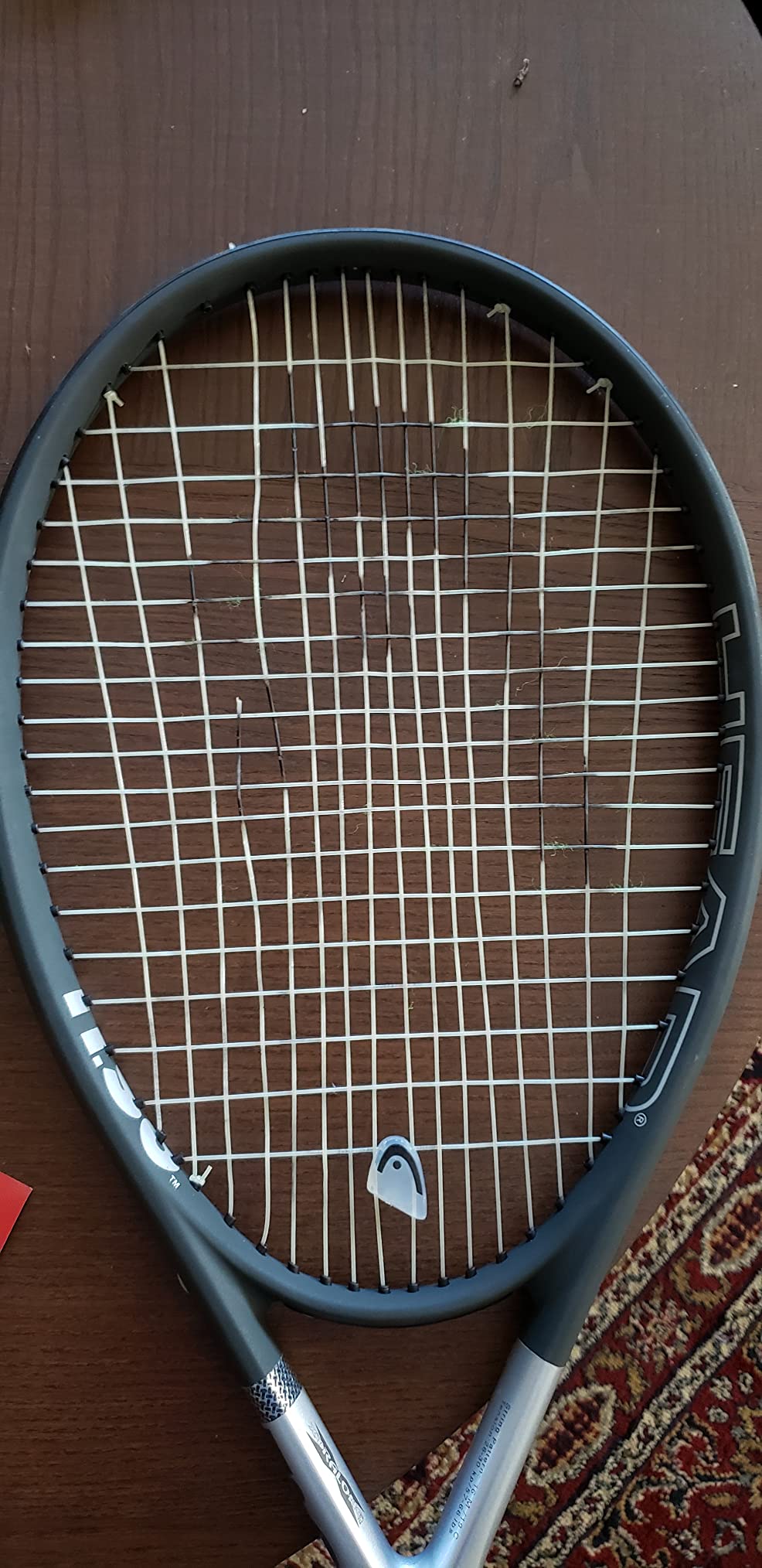 HEAD Ti S6 Tennis Racket | Pre-Strung with Synthetic Gut 16G String customer photo 1