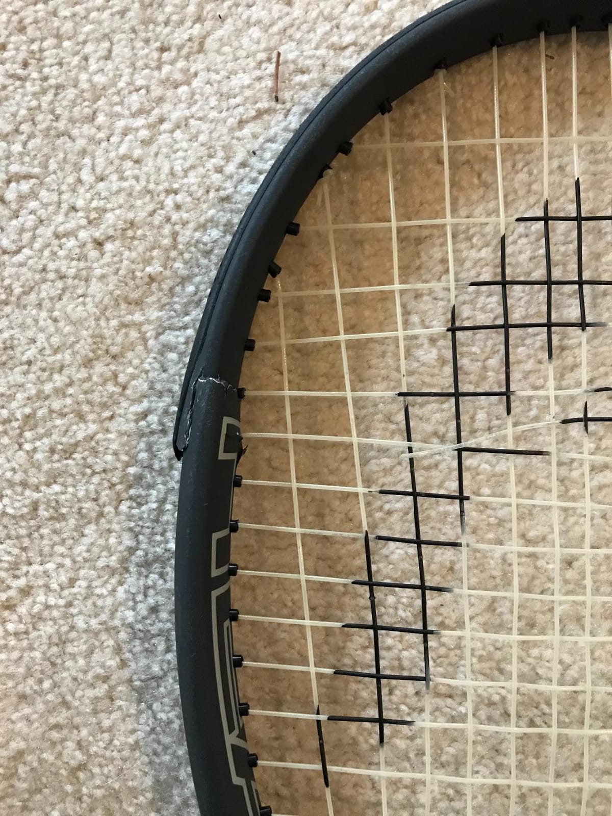 HEAD Ti S6 Tennis Racket | Pre-Strung with Synthetic Gut 16G String customer photo 2