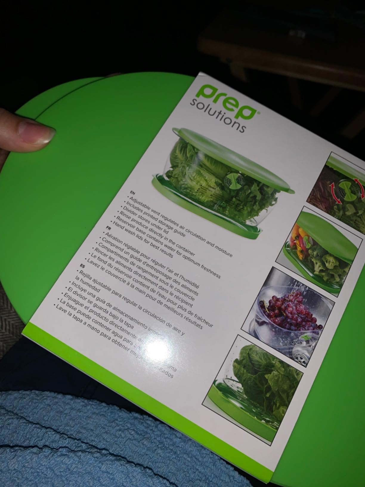 Prep Solutions by Progressive Lettuce Keeper Produce Storage Container, 4.7 Quarts, Green (LKS-06) customer photo 1