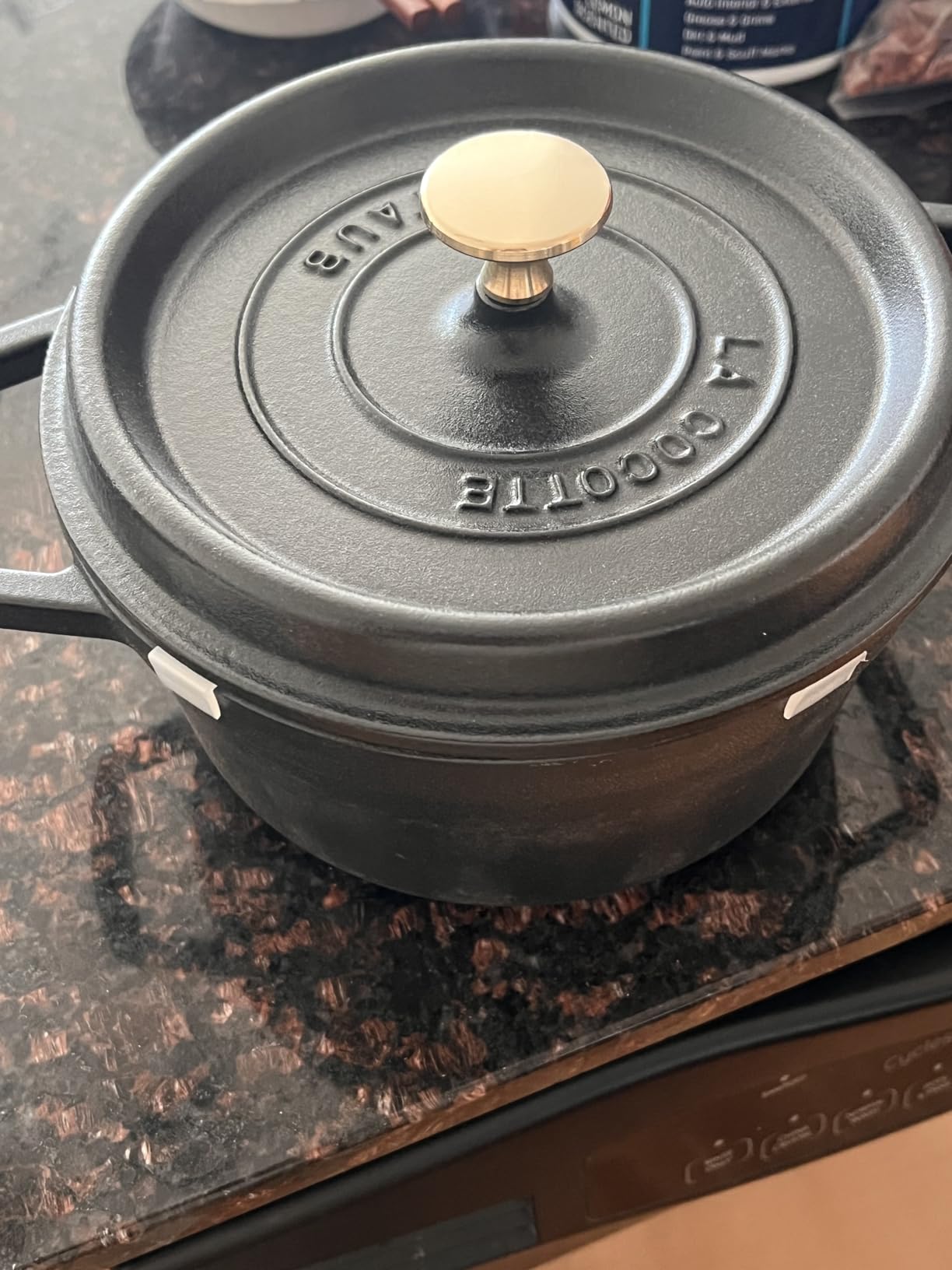 Staub Cast Iron 7-qt Round Cocotte - Basil, Made in France customer photo 2