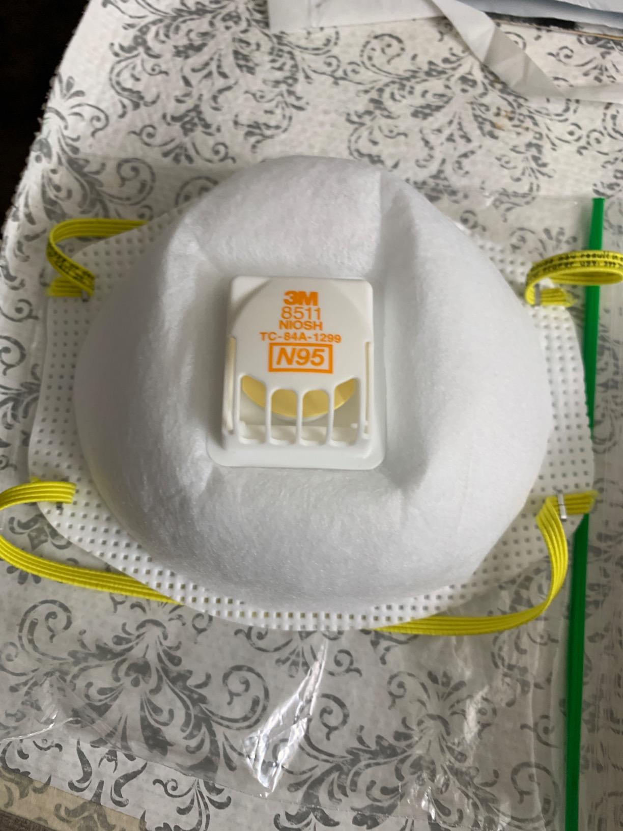3M 8511 Paint Sanding N95 Cool Flow Valved Respirator, 2-Pack customer photo 1