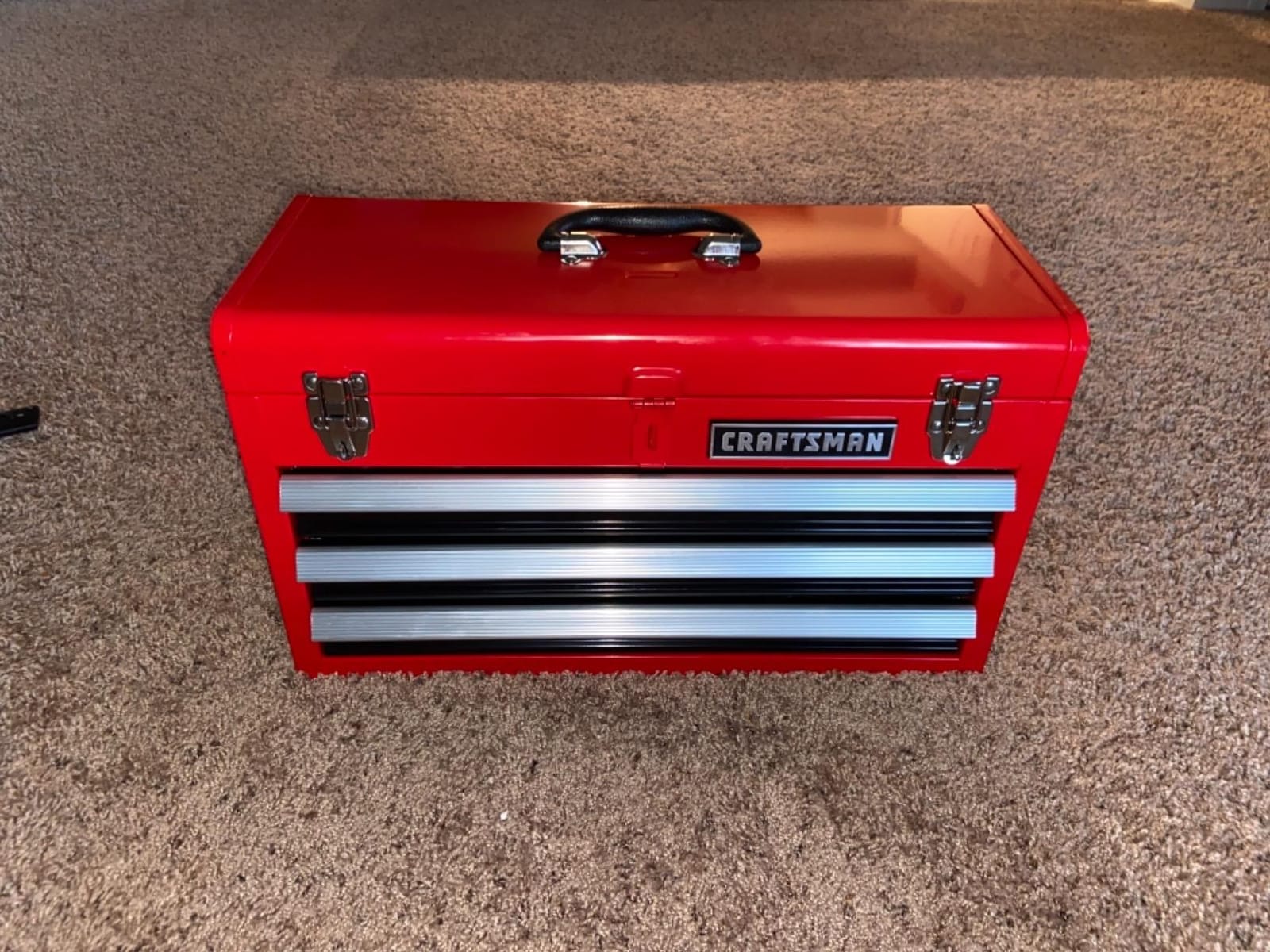 Craftsman 3-Drawer Metal Portable Chest Toolbox Red customer photo 1