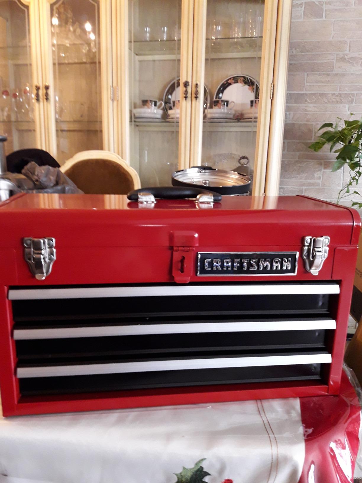 Craftsman 3-Drawer Metal Portable Chest Toolbox Red customer photo 2