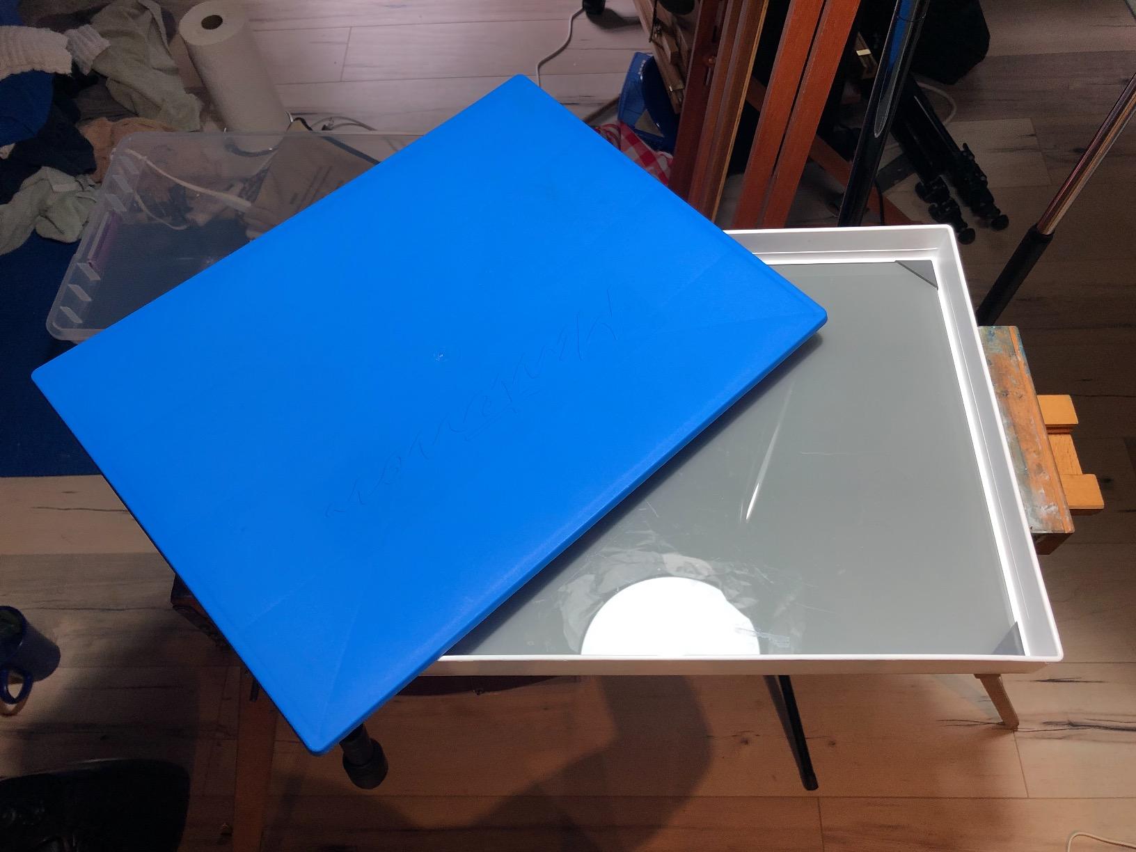 Masterson Palette Seal 12 x 16 in | Keeps Wet Paint Fresh for Weeks, Oil or Acrylic Painting Palette with Lid, Seal, Blue Lid Box, Made in USA customer photo 1