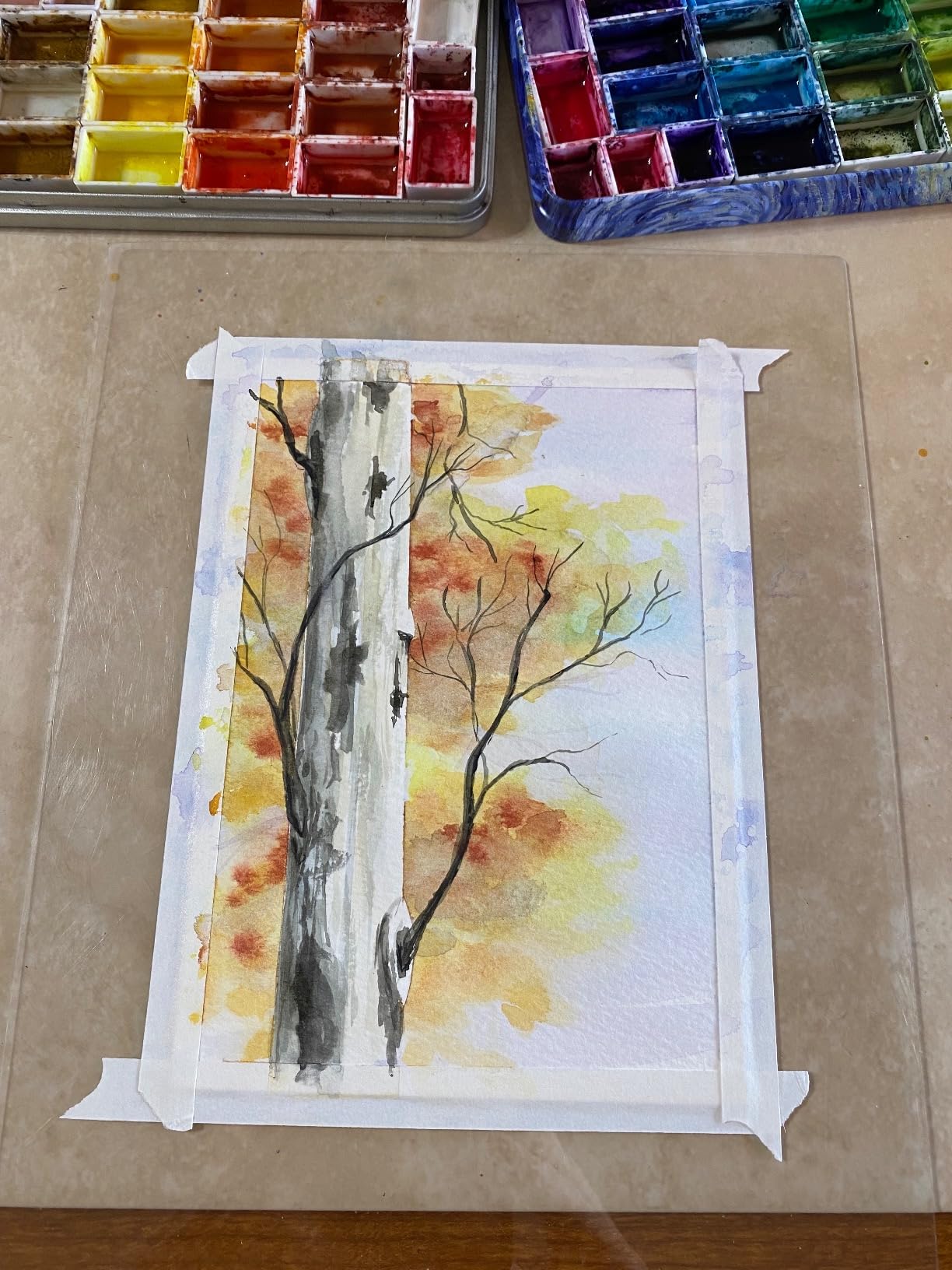 Strathmore 300 Series Watercolor Paper Pad, 9x12 inches, 24 Sheets (140lb/300g) - Artist Paper for Adults and Students - Watercolors, Mixed Media, Markers and Art Journaling customer photo 1