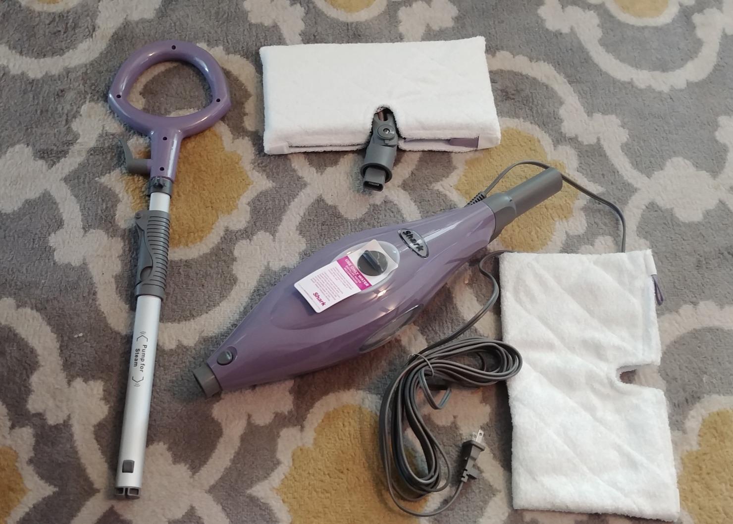 Shark Steam Pocket Mop with 2 Washable Double-sided Pads, Purple, S3501 customer photo 1